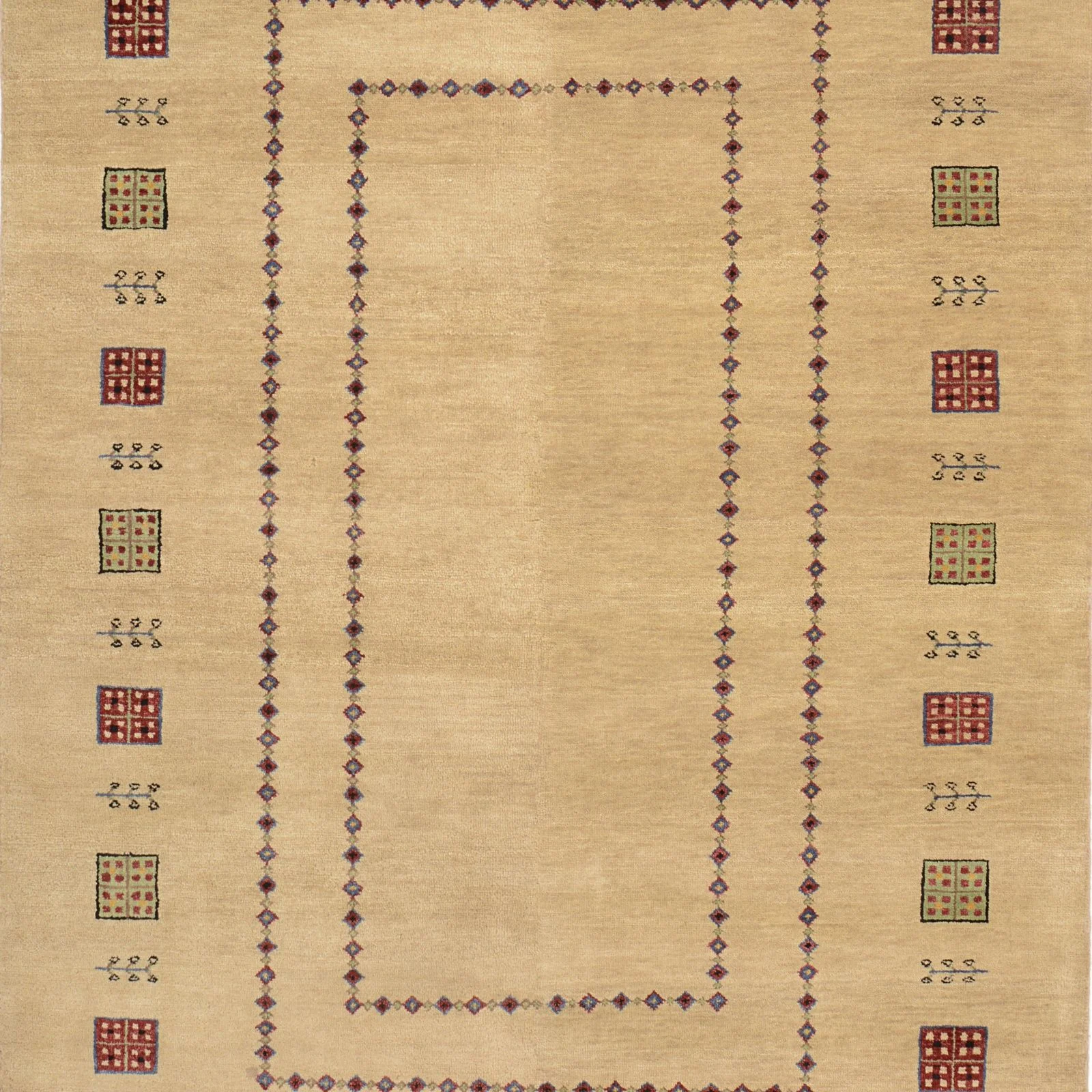 orientteppich-loribaft-127-x-189-cm-baumwolle-handgeknupft-4 Loribaft Indian Rug 127 × 189 cm, hand-knotted