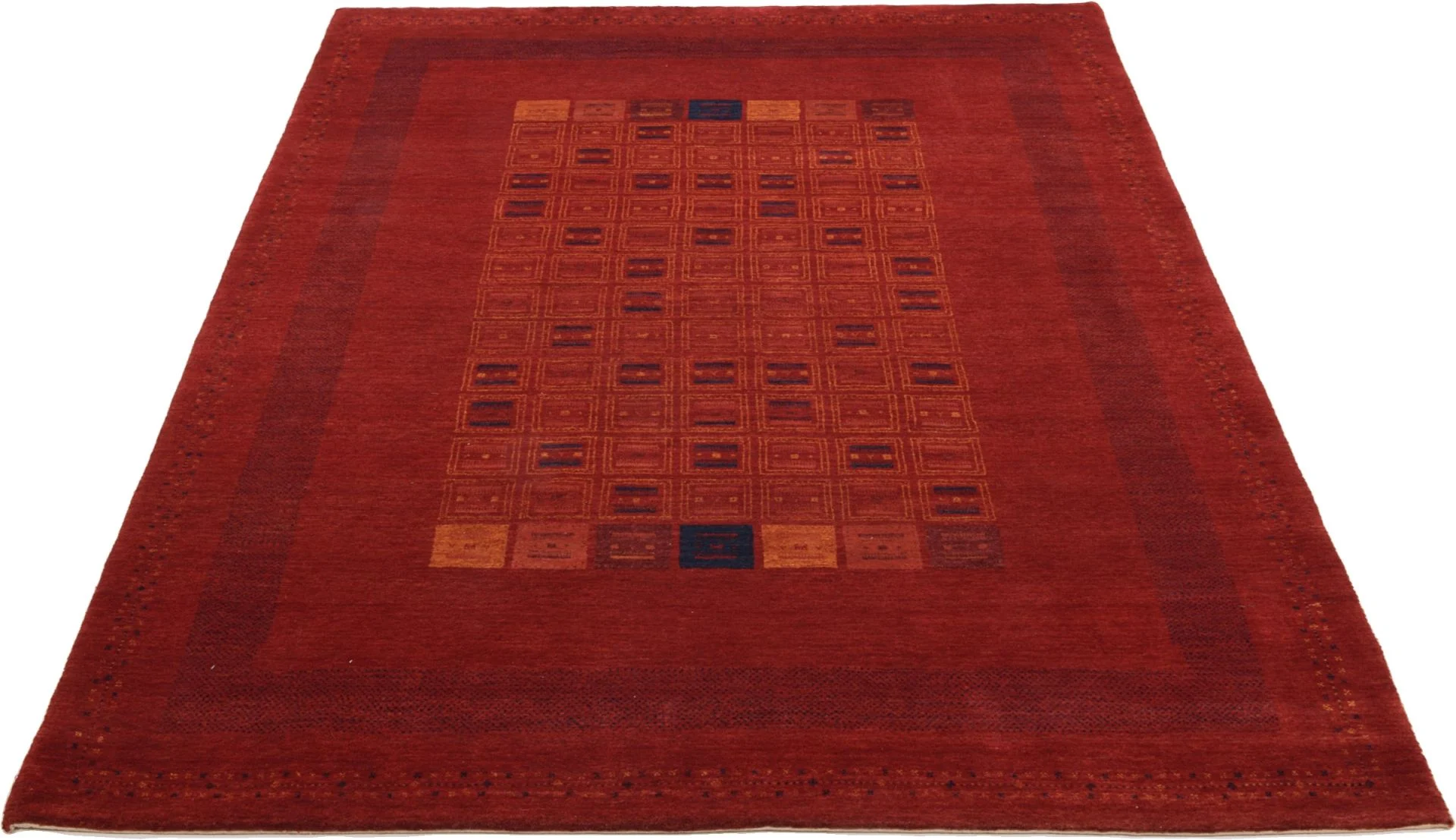 orientteppich-loribaft-170-x-241-cm-baumwolle-handgeknupft-rot-1 Loribaft Indian Rug — hand-knotted, 170 × 241 cm