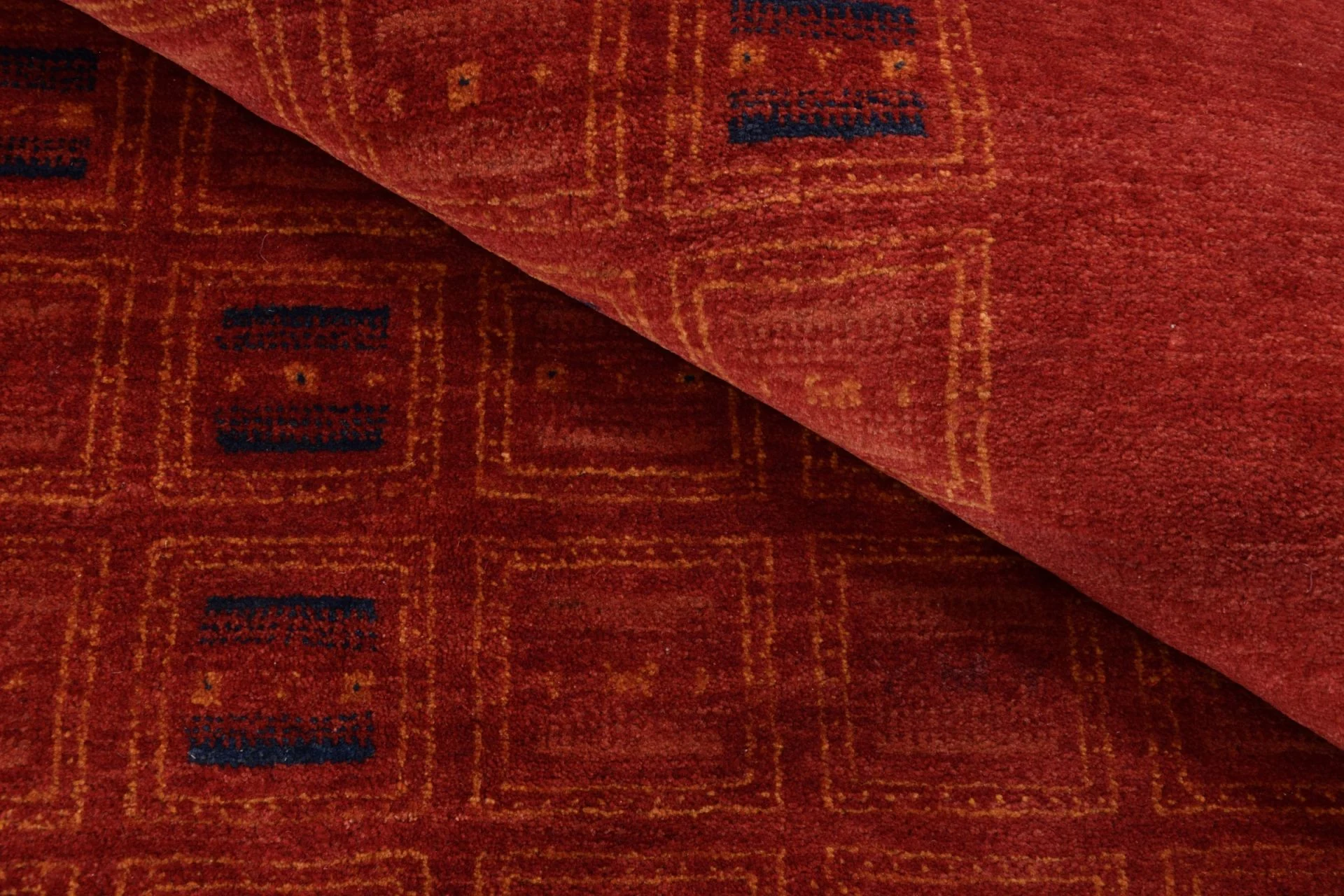 orientteppich-loribaft-170-x-241-cm-baumwolle-handgeknupft-rot-3 Loribaft Indian Rug — hand-knotted, 170 × 241 cm