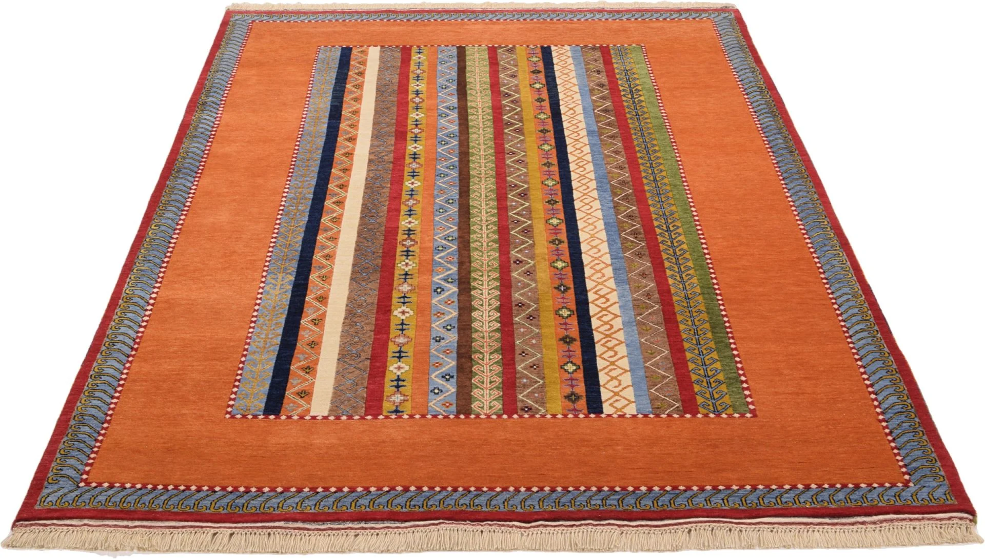 orientteppich-loribaft-184-x-276-cm-baumwolle-handgeknupft-1 Loribaft Indian Rug 184 × 276 cm, hand-knotted