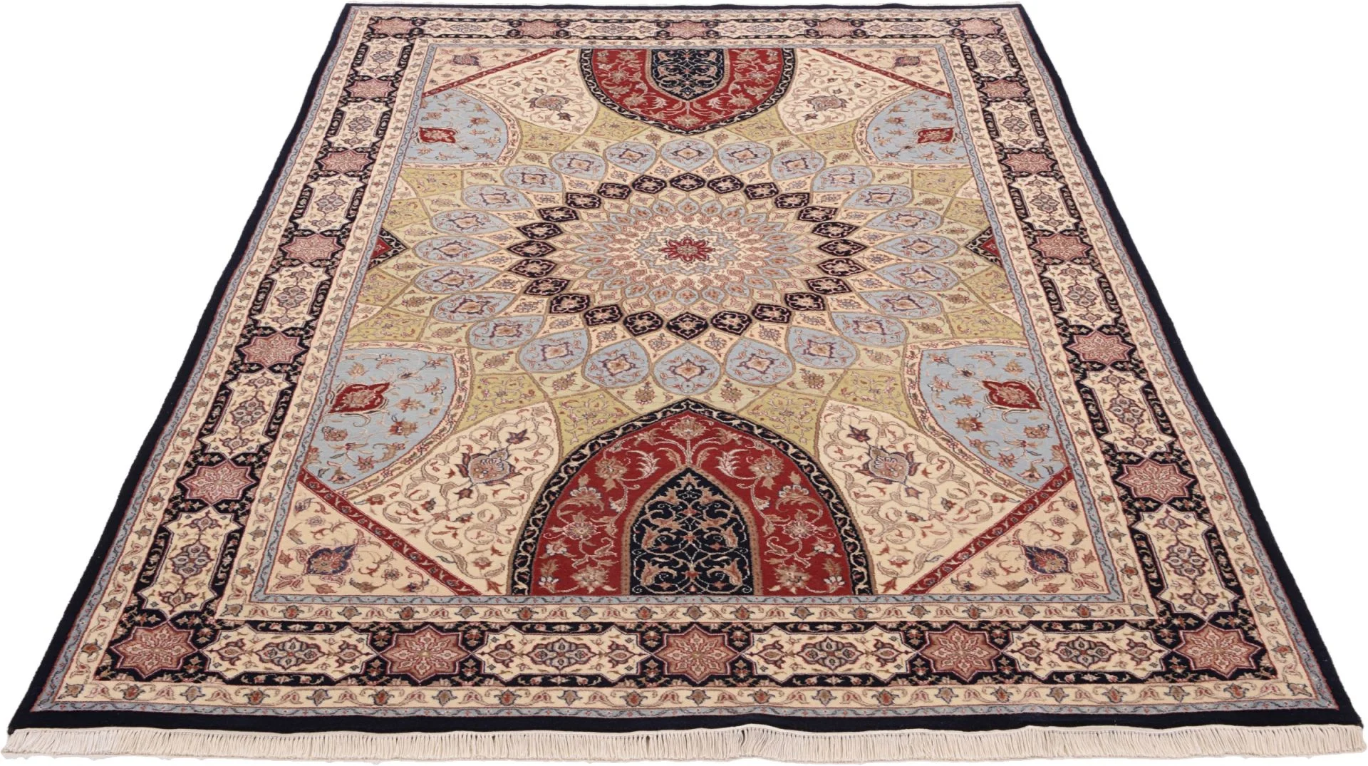 Tabriz Indian Rug 194 × 300 cm, hand-knotted