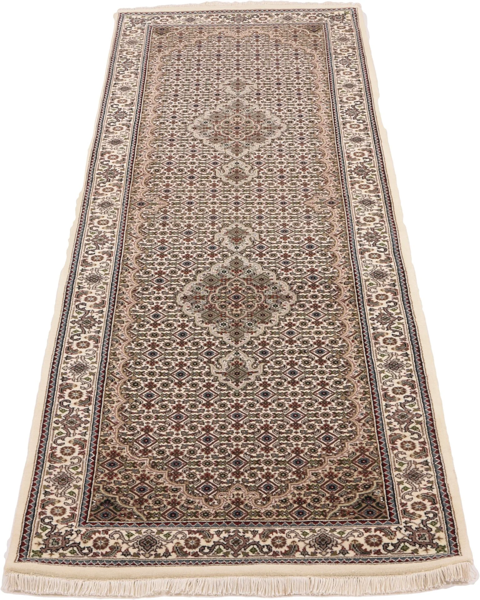 Tabriz Indian Rug 82 × 251 cm, hand-knotted