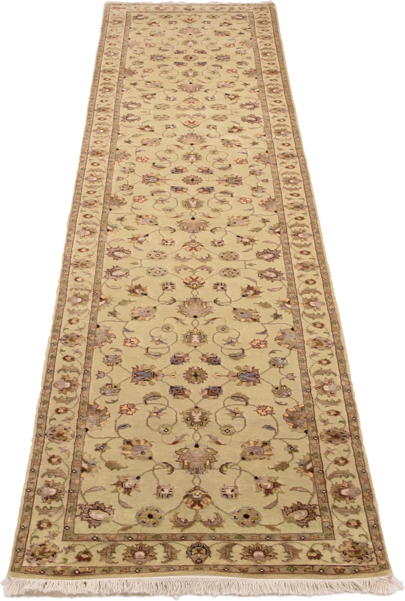 Tabriz Indian Rug 80 × 358 cm, hand-knotted