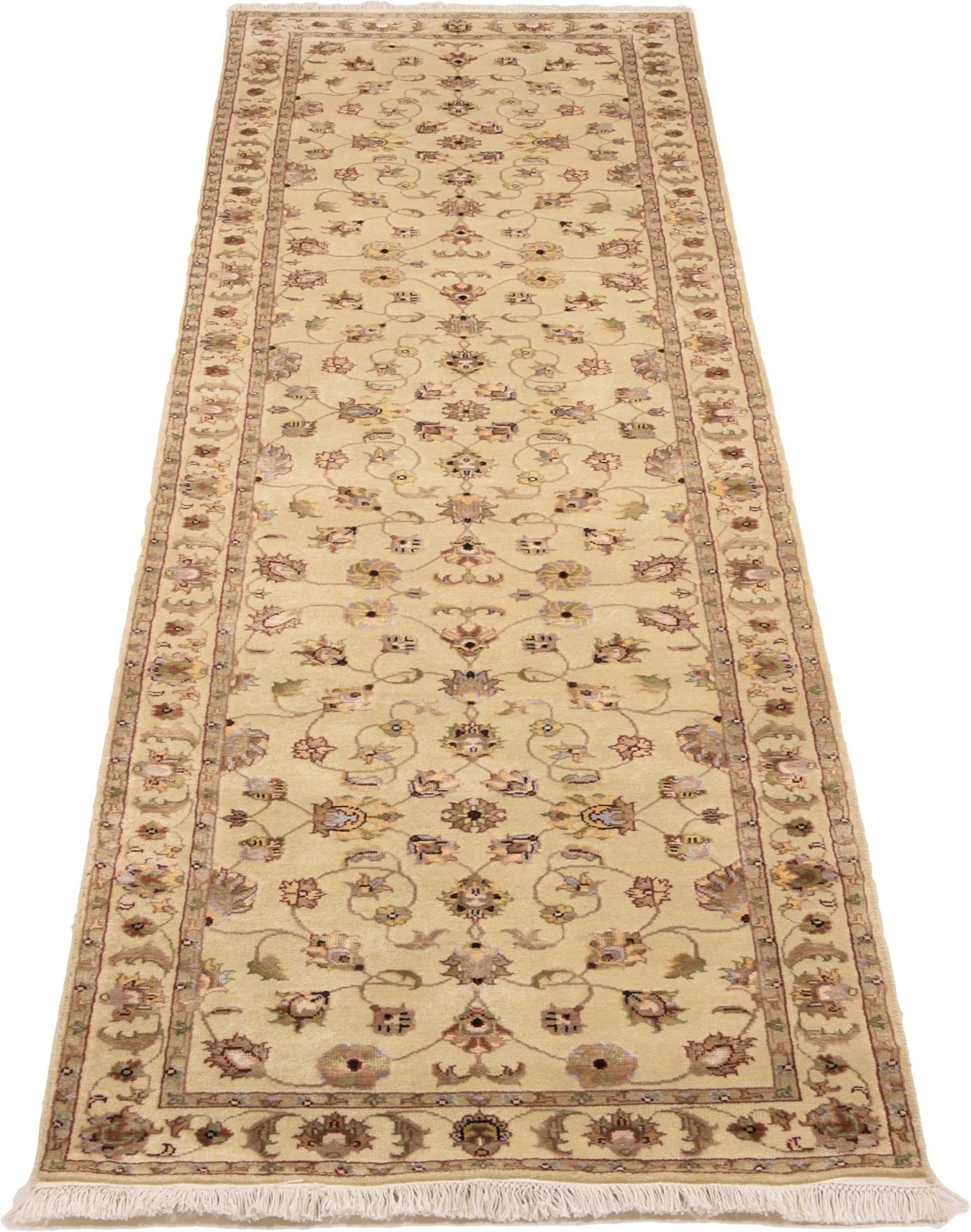 Tabriz Indian Rug 81 × 298 cm, hand-knotted