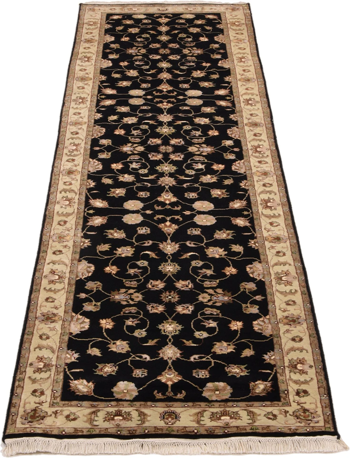 Tabriz Indian Rug — hand-knotted, 83 × 305 cm