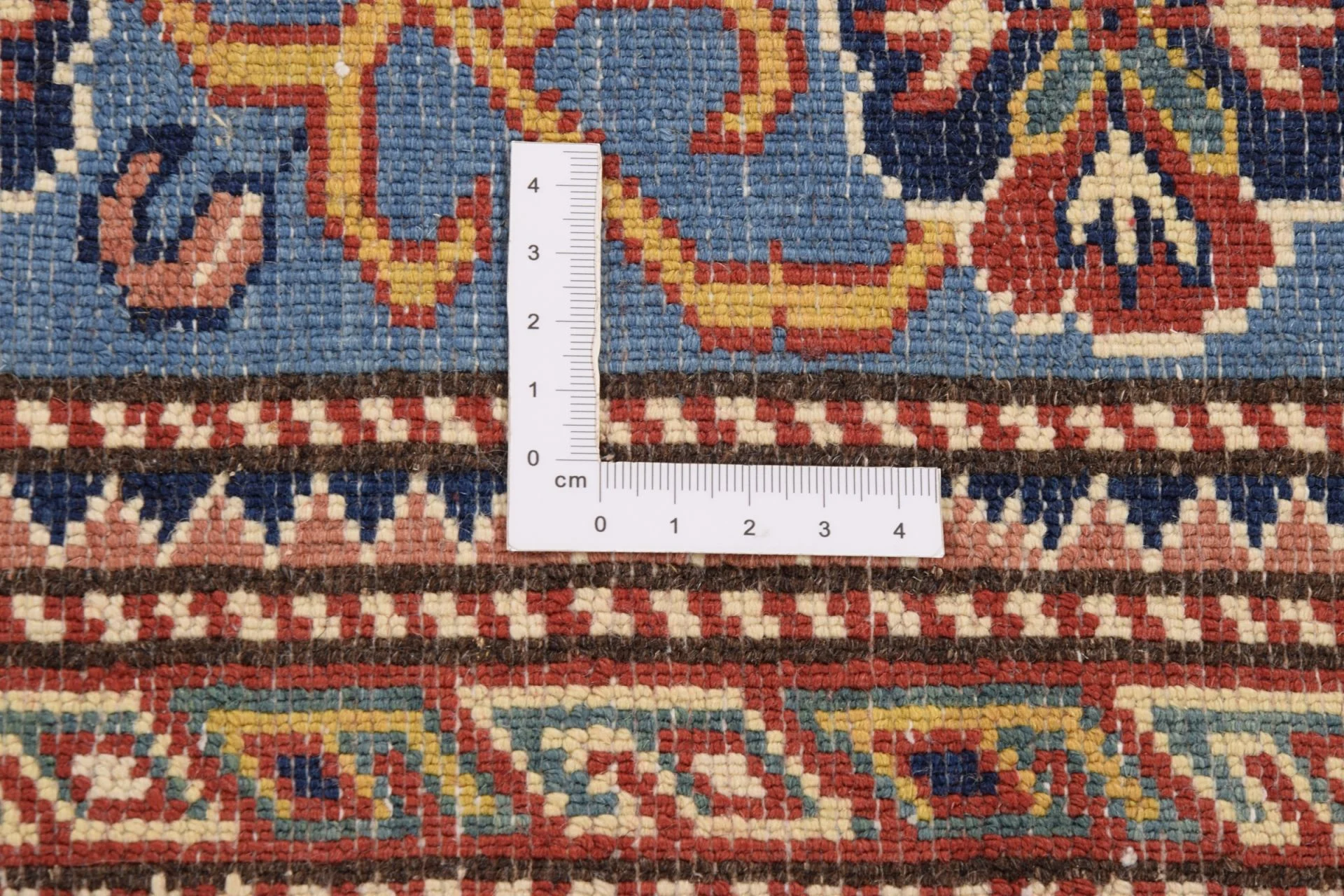 Kazak Indian Rug — hand-knotted, 126 × 186 cm