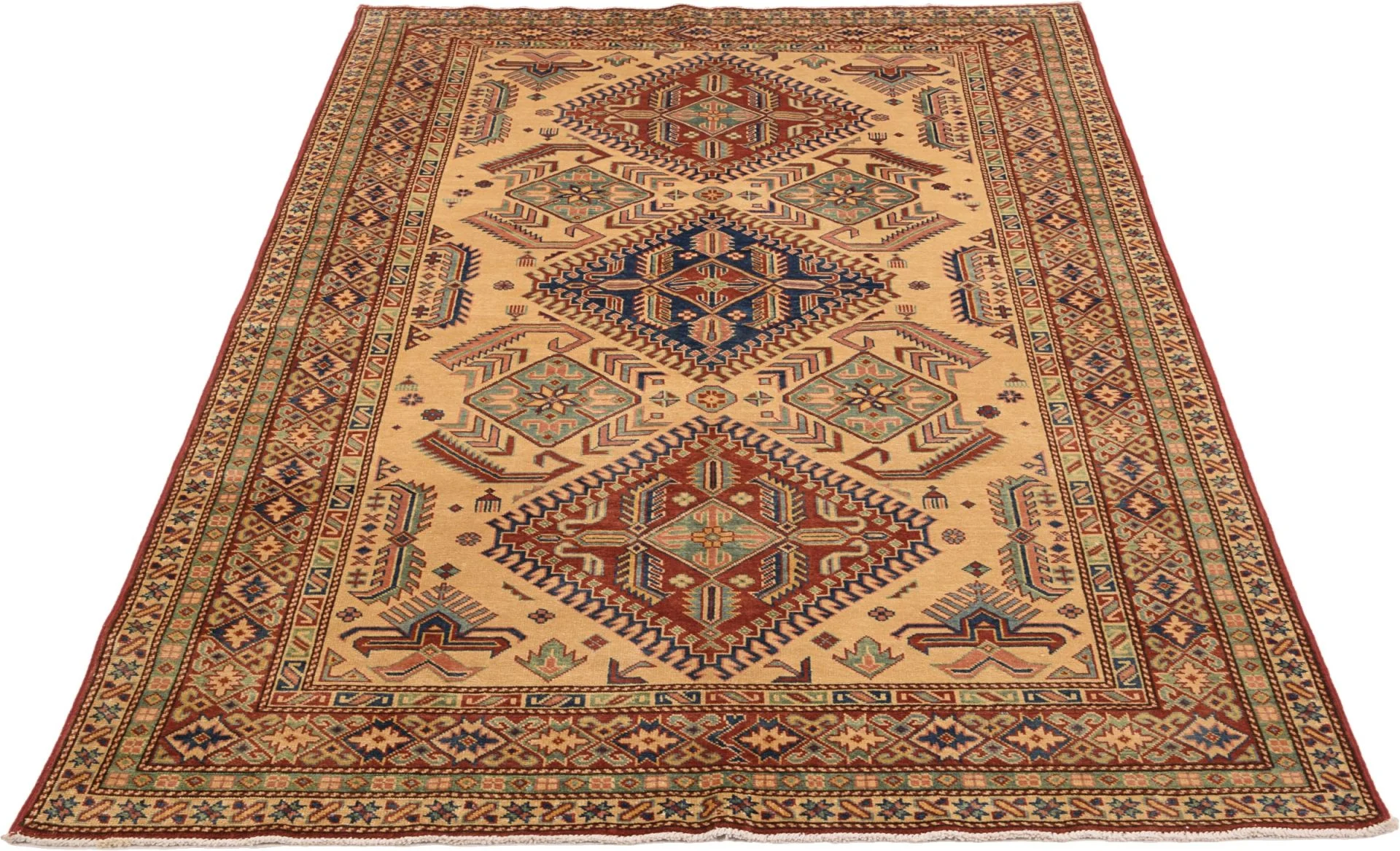 Kazak Indian Rug 146 × 219 cm, hand-knotted