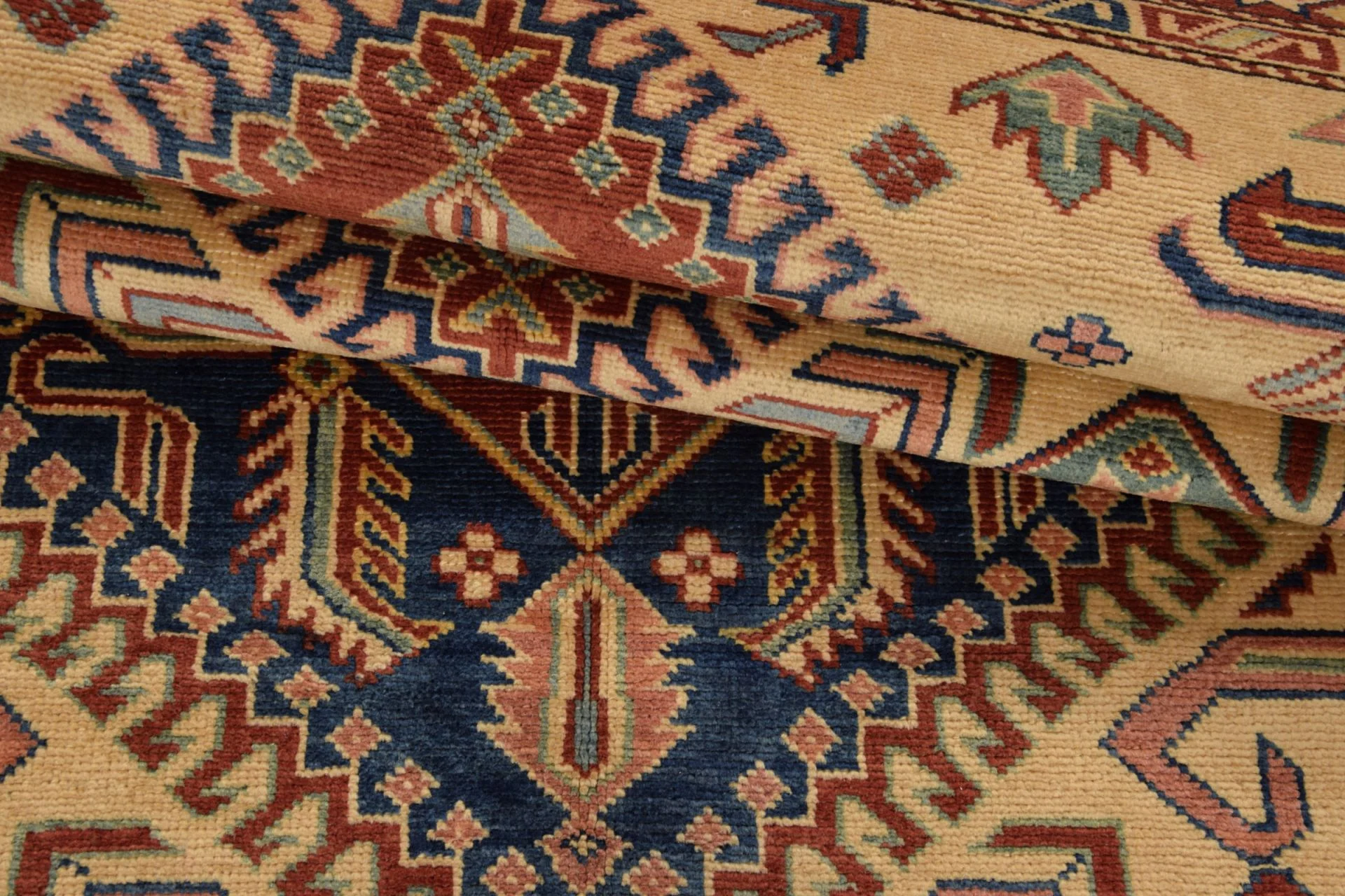 Kazak Indian Rug 146 × 219 cm, hand-knotted