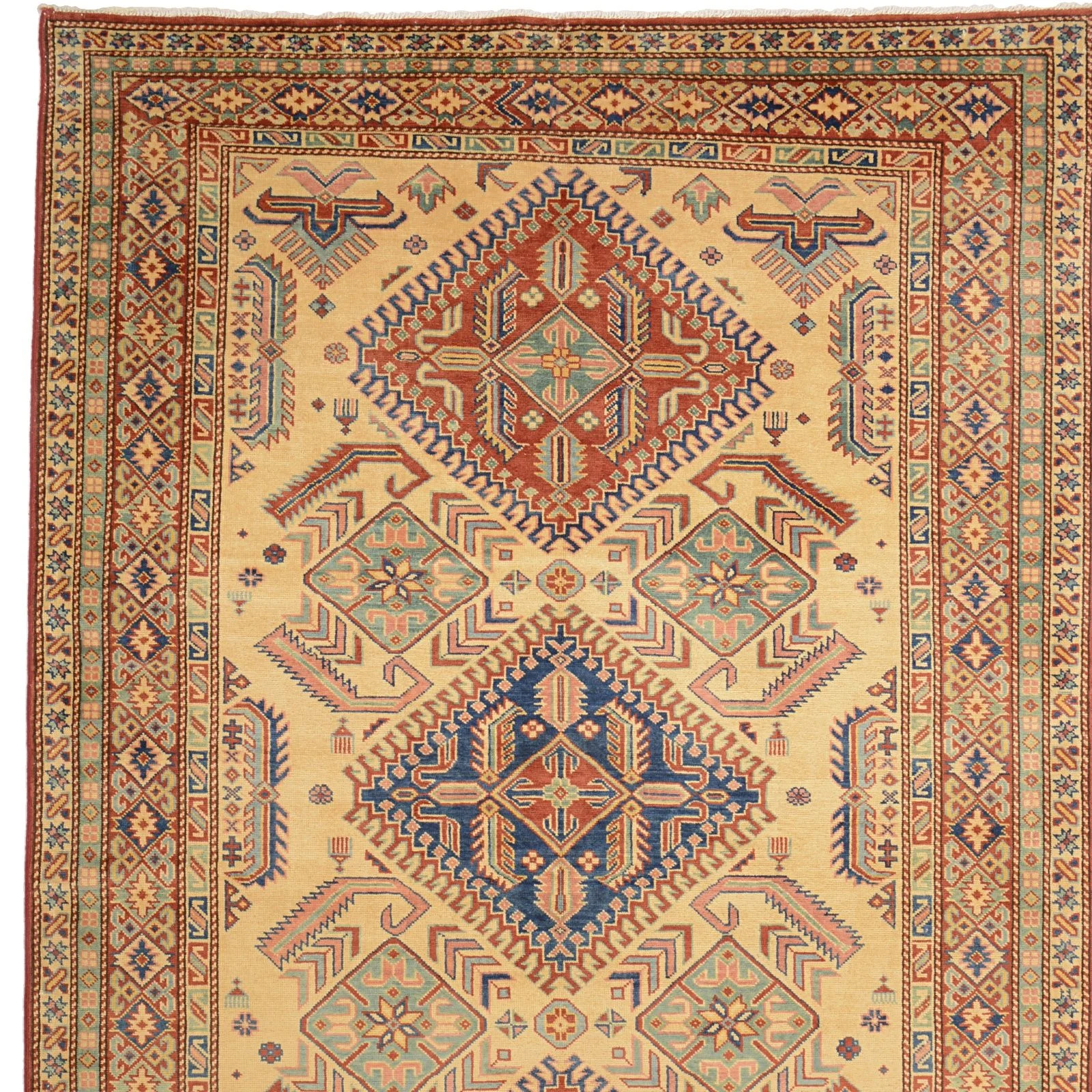 Kazak Indian Rug 146 × 219 cm, hand-knotted