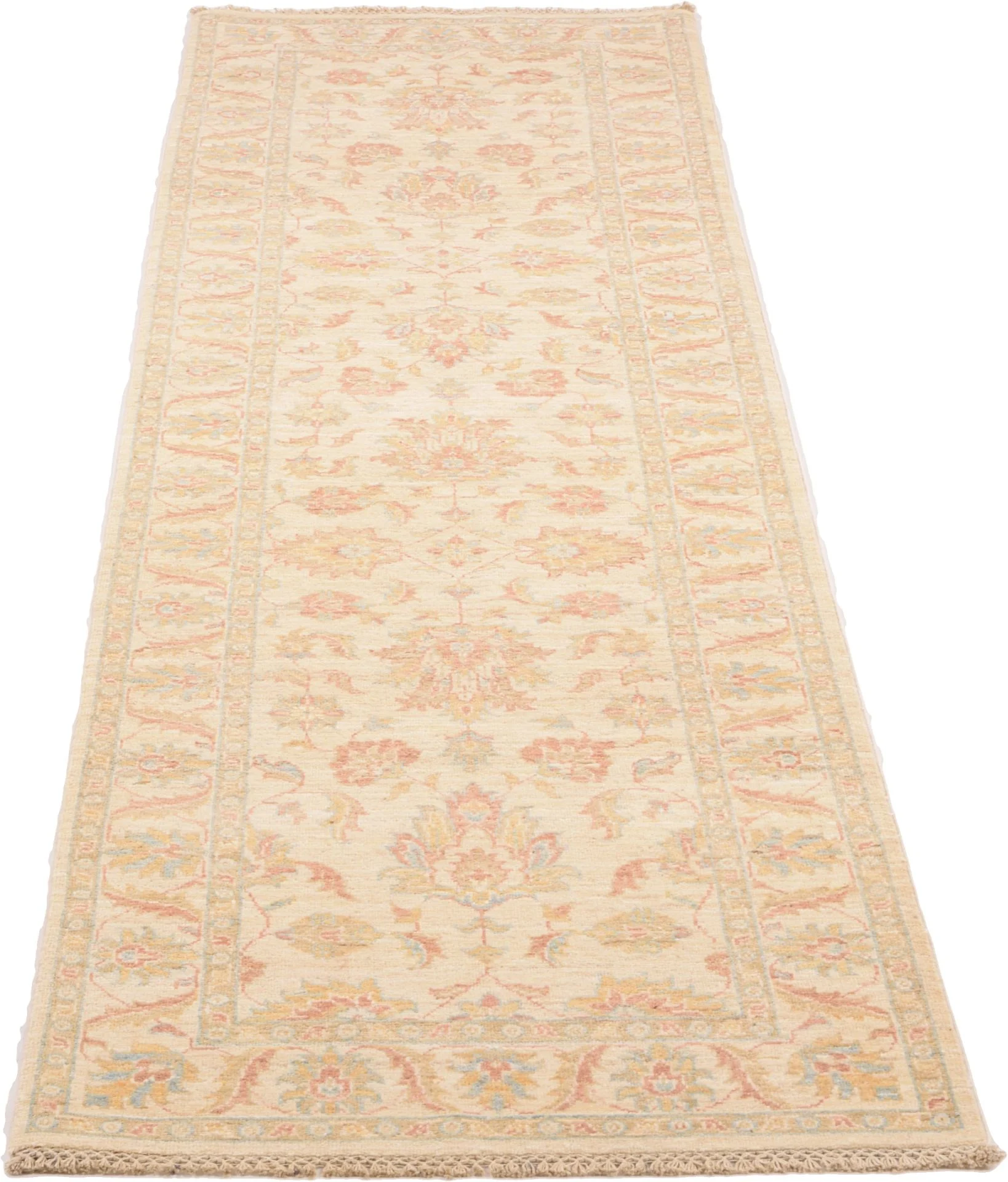Ziegler Pakistani Rug — hand-knotted, 84 × 303 cm, Wool