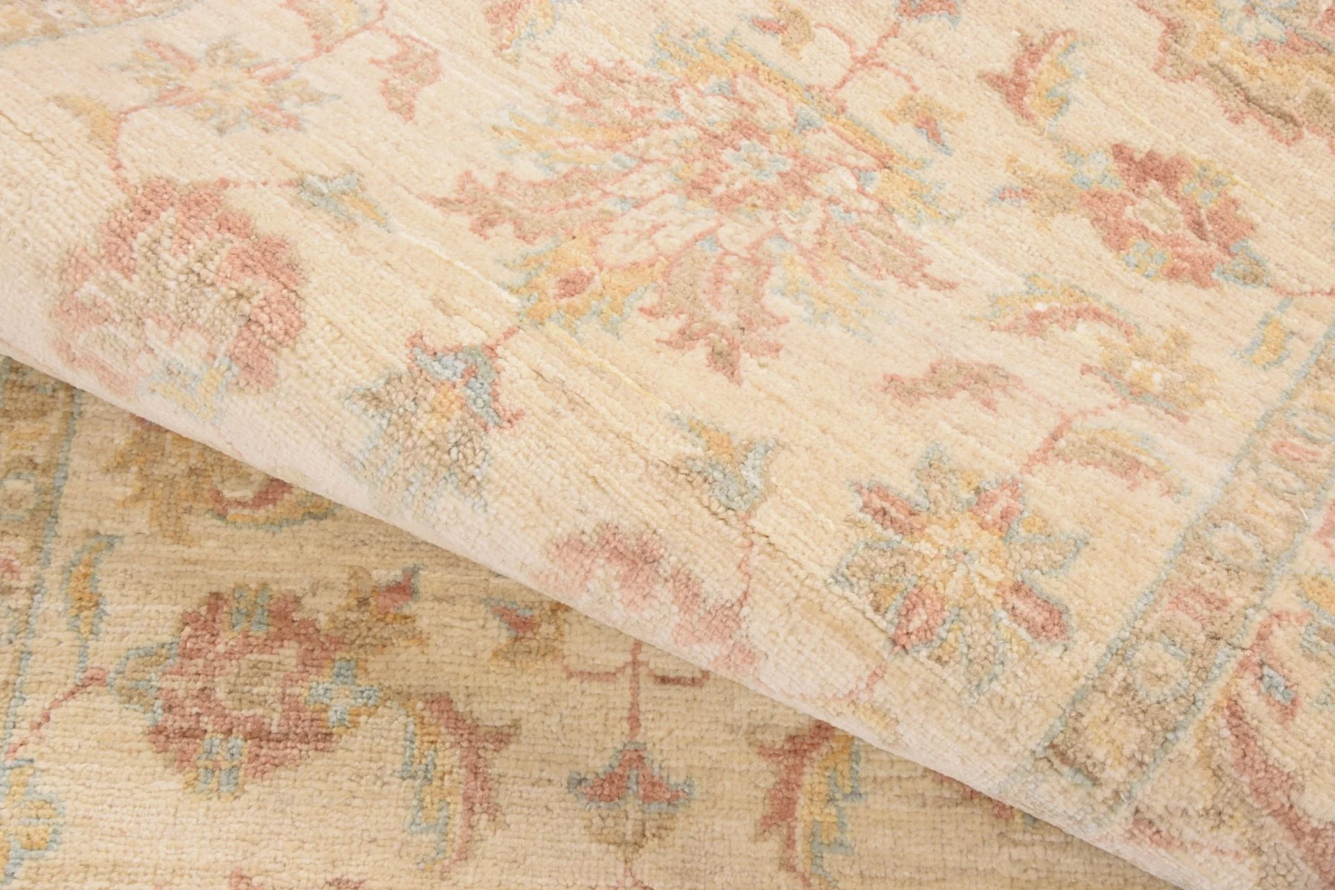 Ziegler Pakistani Rug — hand-knotted, 84 × 303 cm, Wool