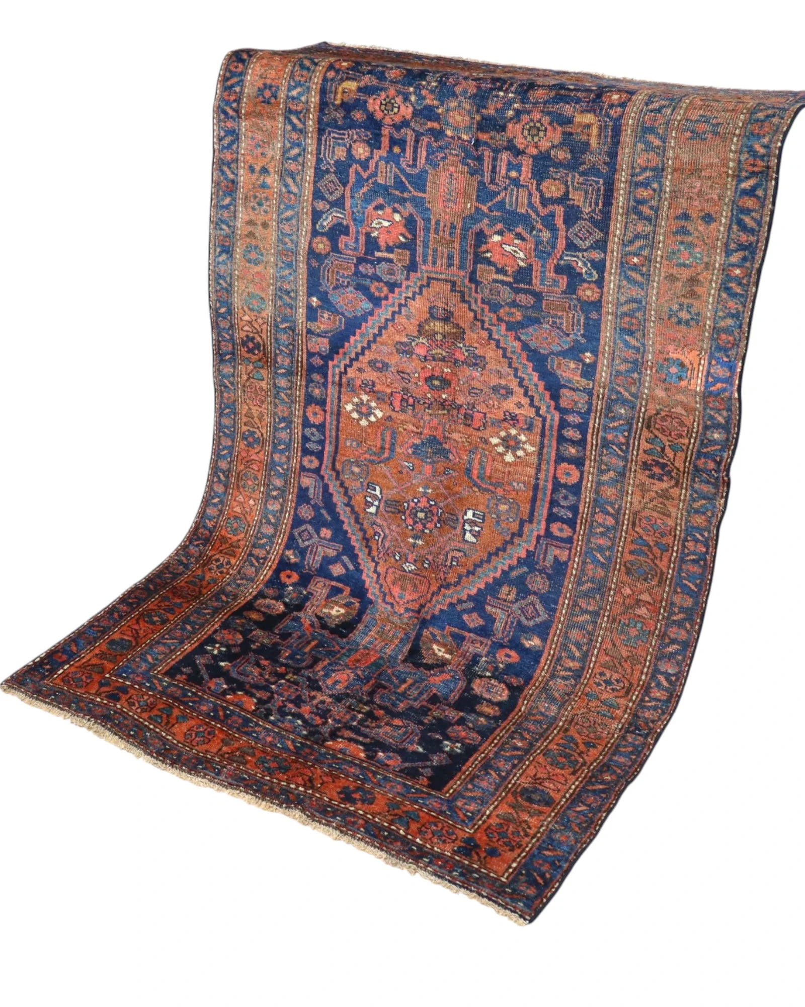 Bijar Persian Rug — hand-knotted, 197 × 122 cm, Wool