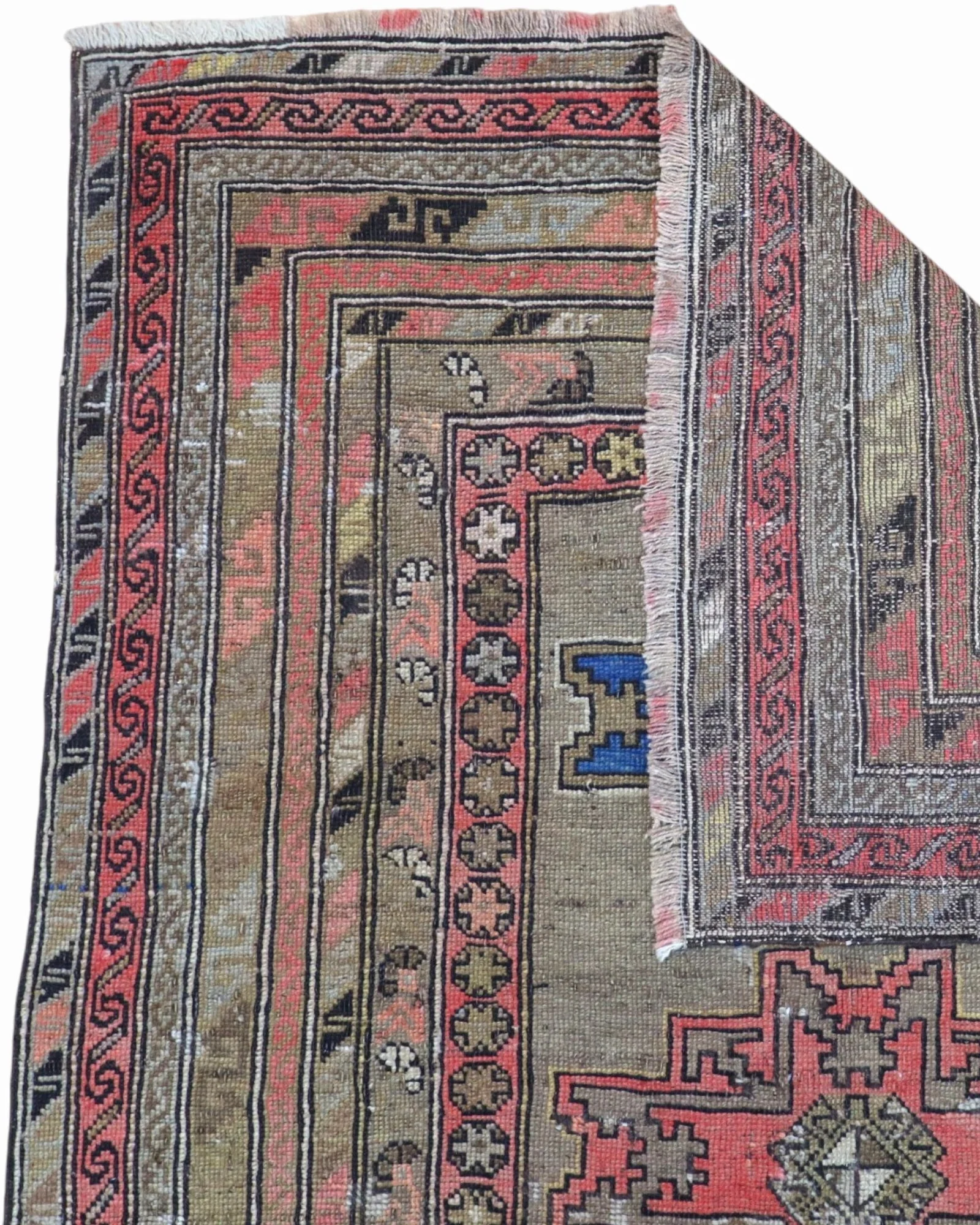 Hand-Knotted Wool Bakhtiari Persian Rug, 185 × 117 cm