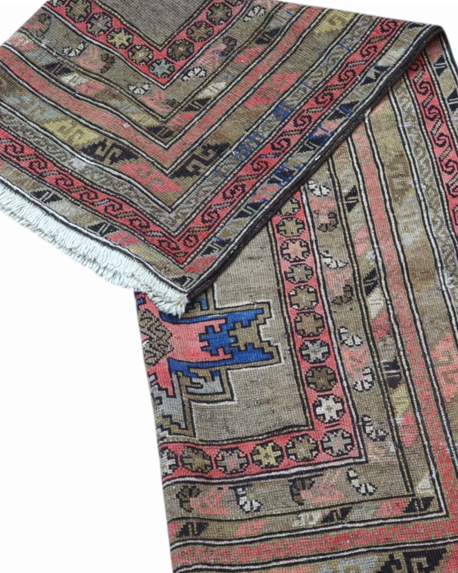 Hand-Knotted Wool Bakhtiari Persian Rug, 185 × 117 cm