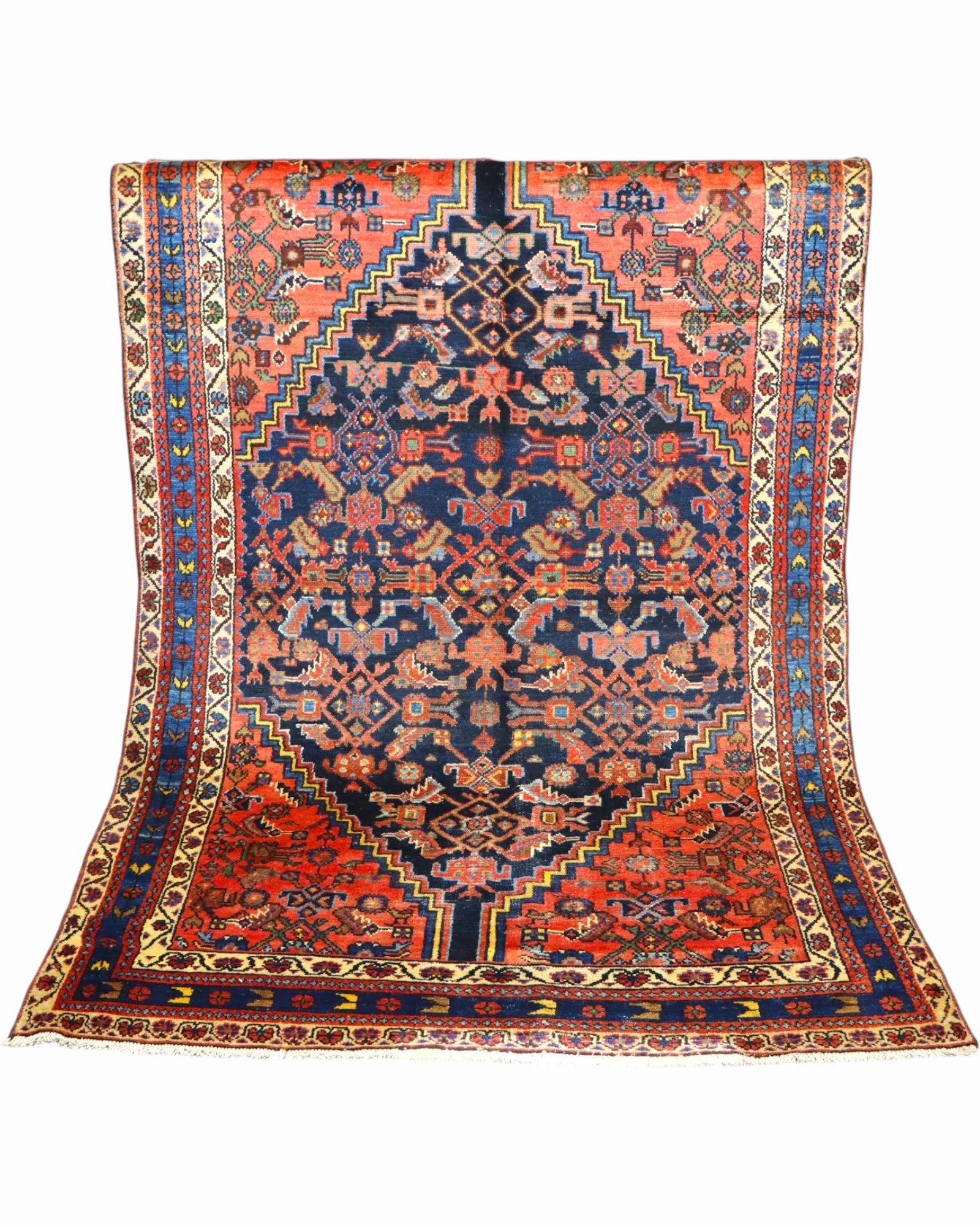 Malayer Persian Rug — hand-knotted, 197 × 129 cm, Wool