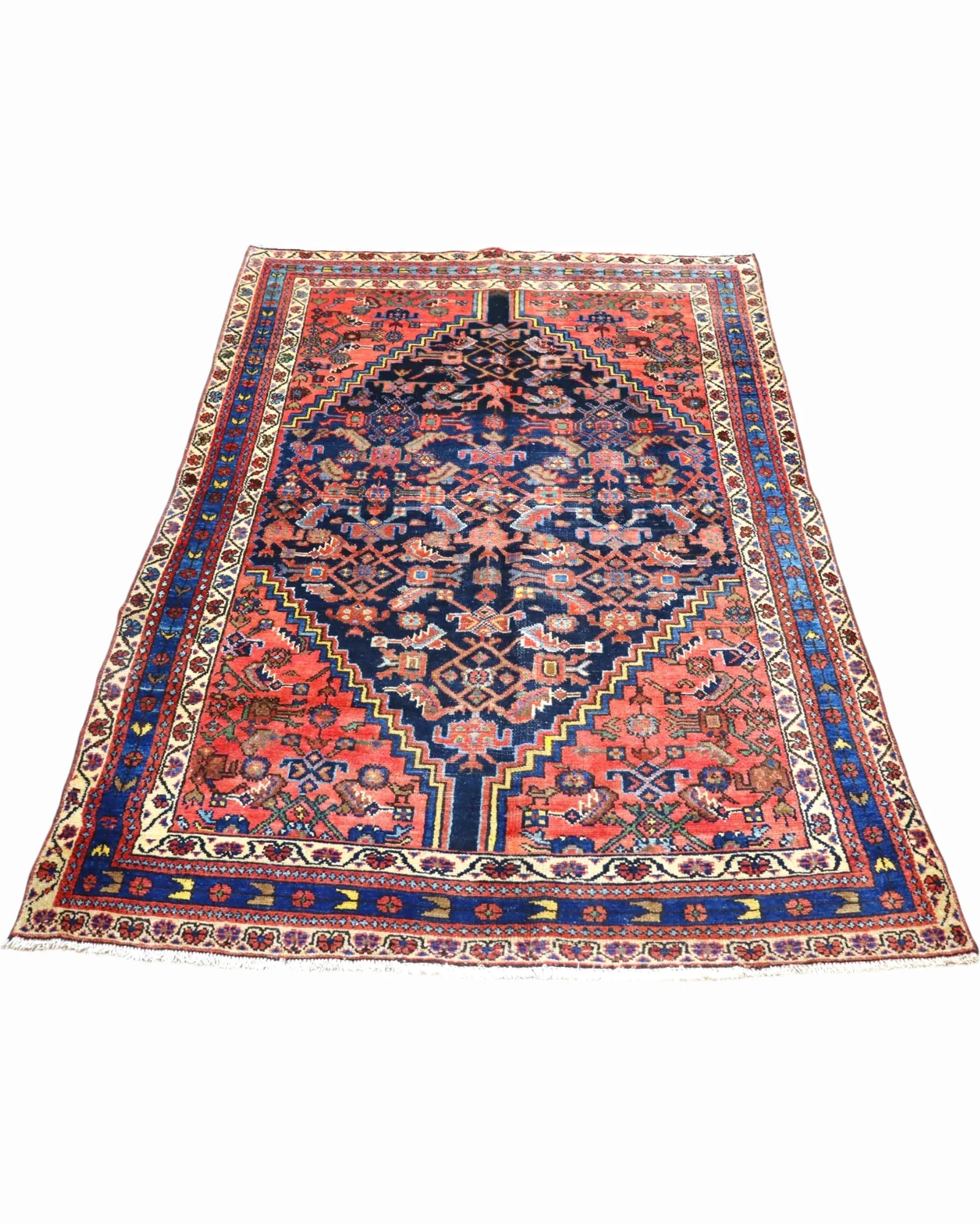 Malayer Persian Rug — hand-knotted, 197 × 129 cm, Wool