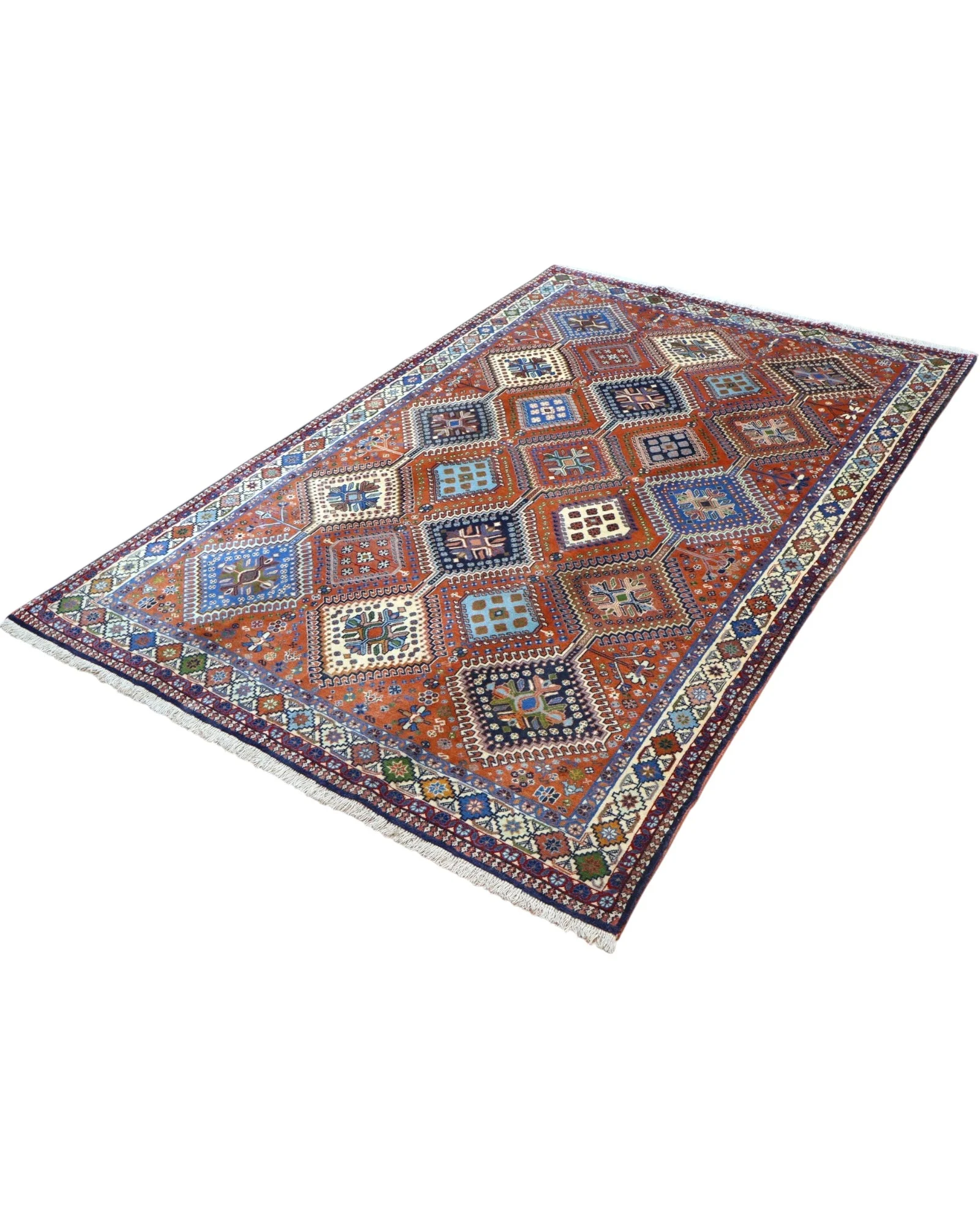 Persian Rug — hand-knotted, 237 × 153 cm, Wool