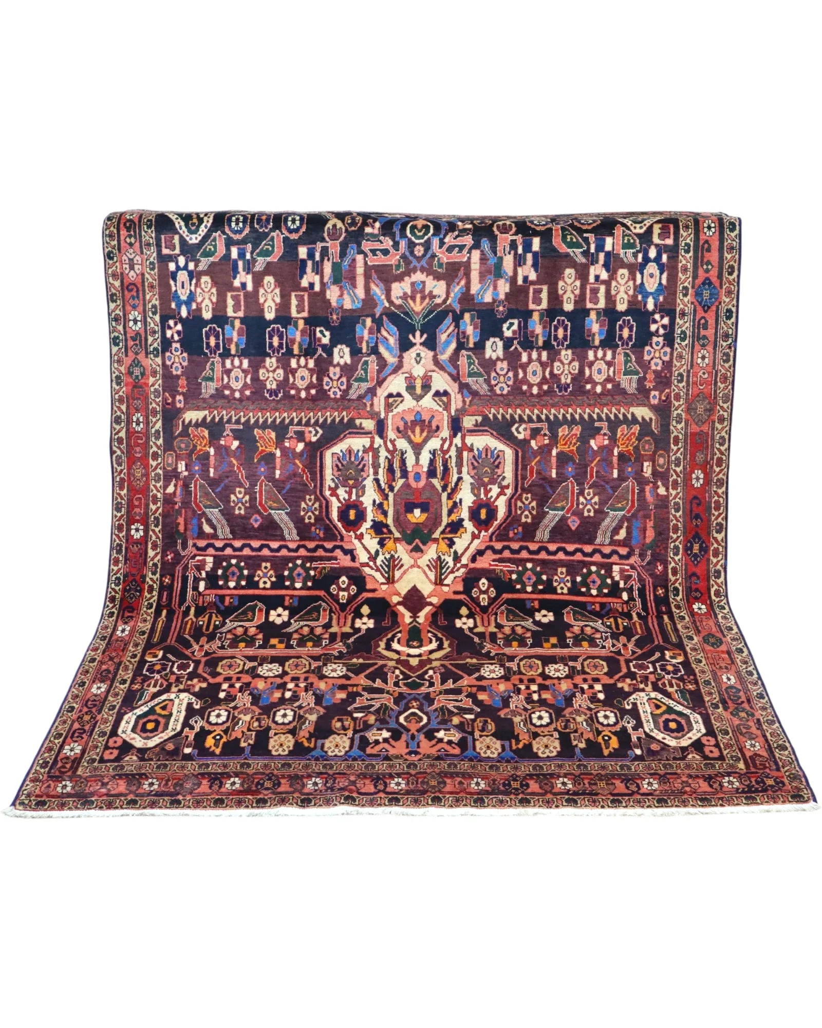 Afshar Persian Rug — hand-knotted, 225 × 167 cm, Wool