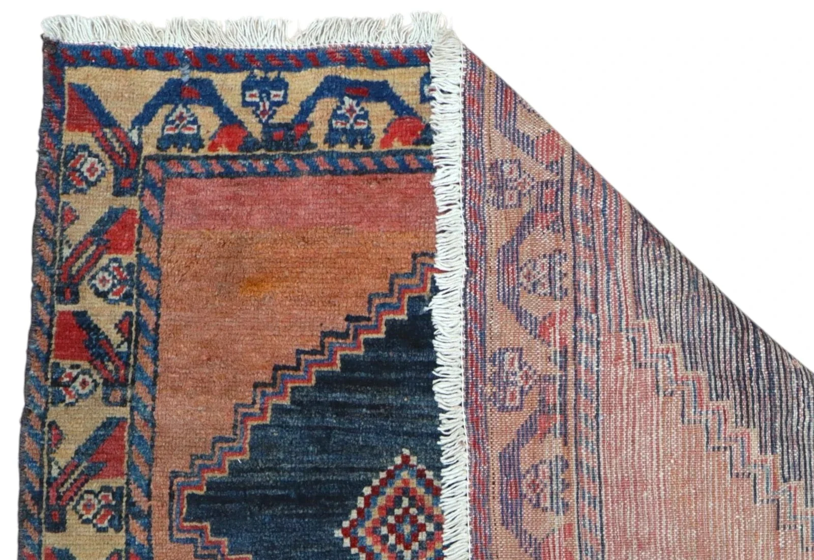 Hand-Knotted Wool Bakhtiari Persian Rug, 238 × 105 cm
