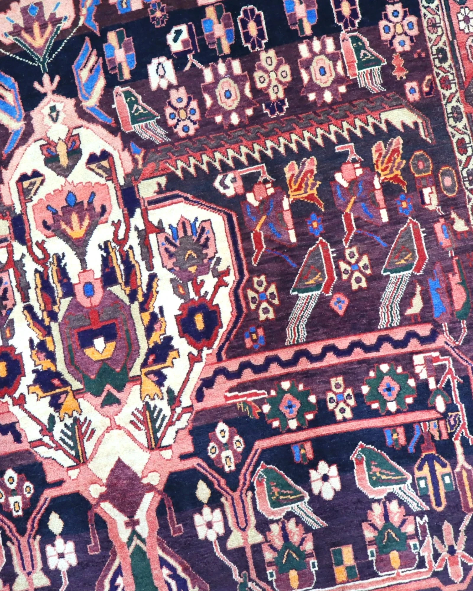 Afshar Persian Rug — hand-knotted, 225 × 167 cm, Wool