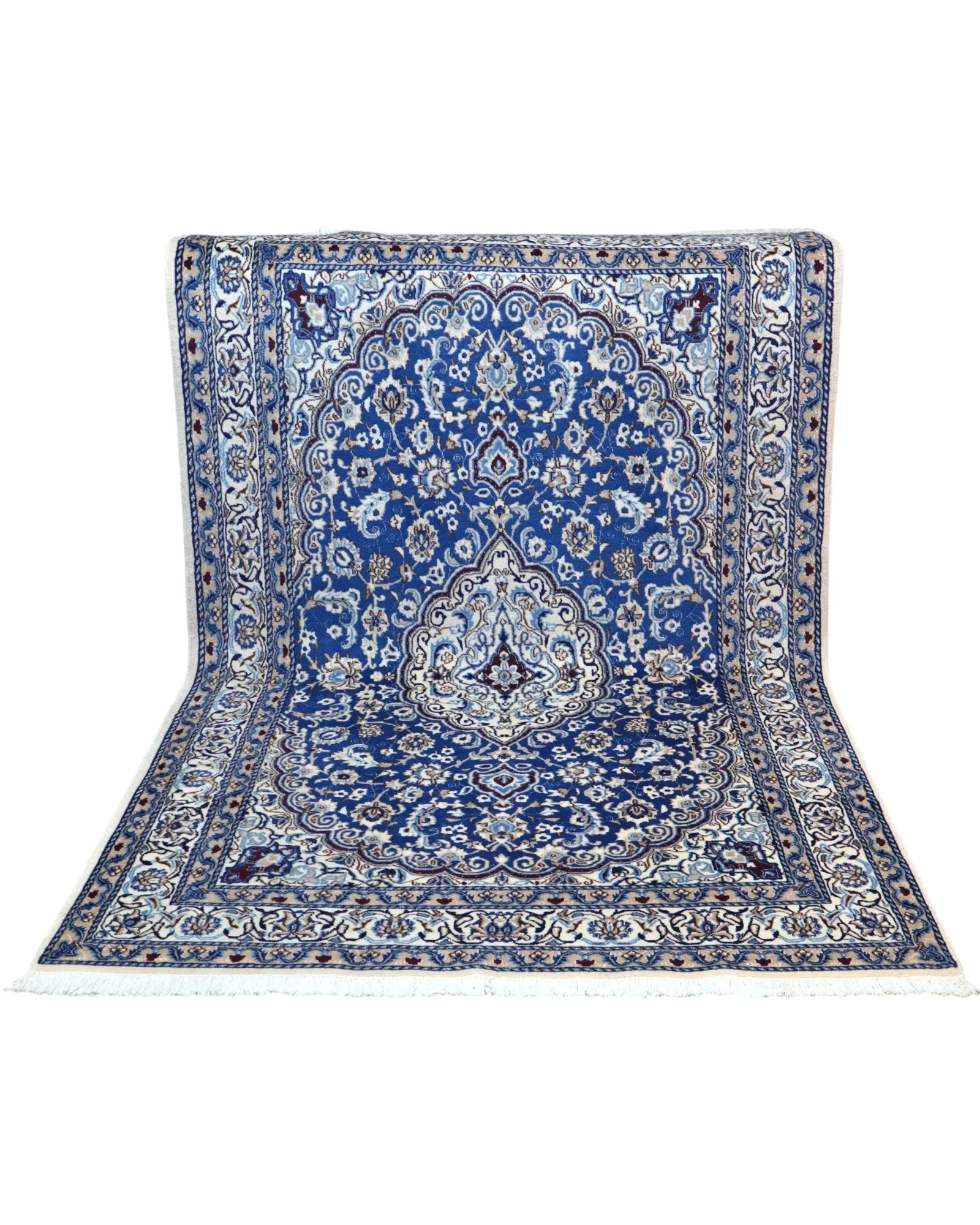 Nain Persian Rug — hand-knotted, 242 × 156 cm, Wool