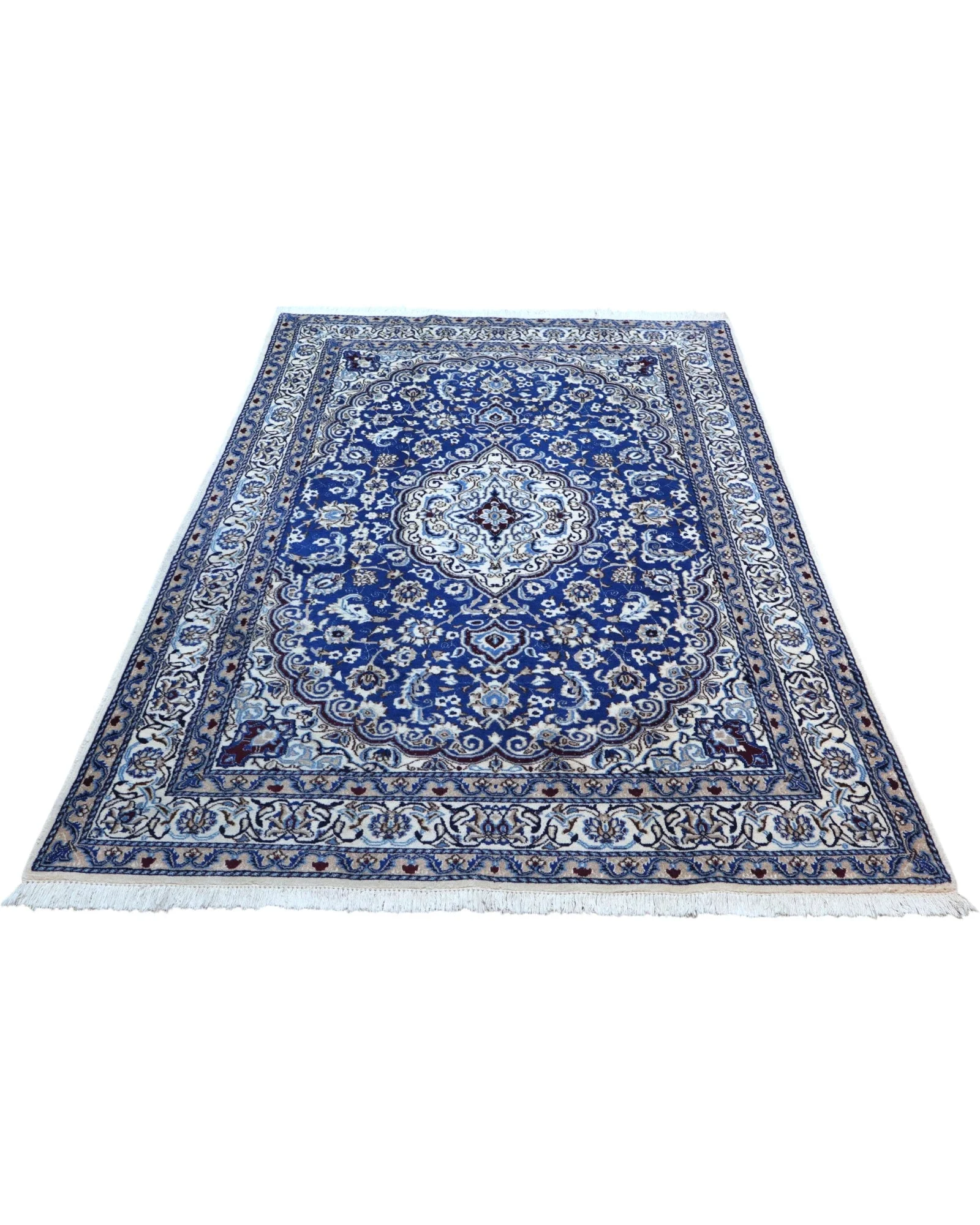 Nain Persian Rug — hand-knotted, 242 × 156 cm, Wool