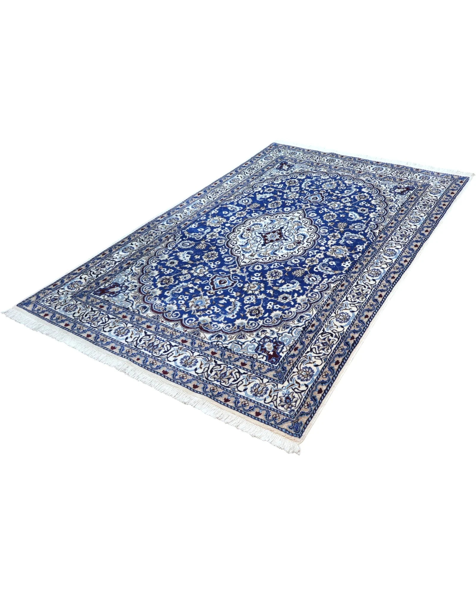 Nain Persian Rug — hand-knotted, 242 × 156 cm, Wool