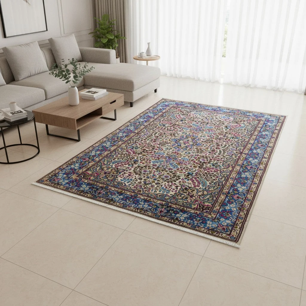 Kerman Persian Rug — hand-knotted, Wool