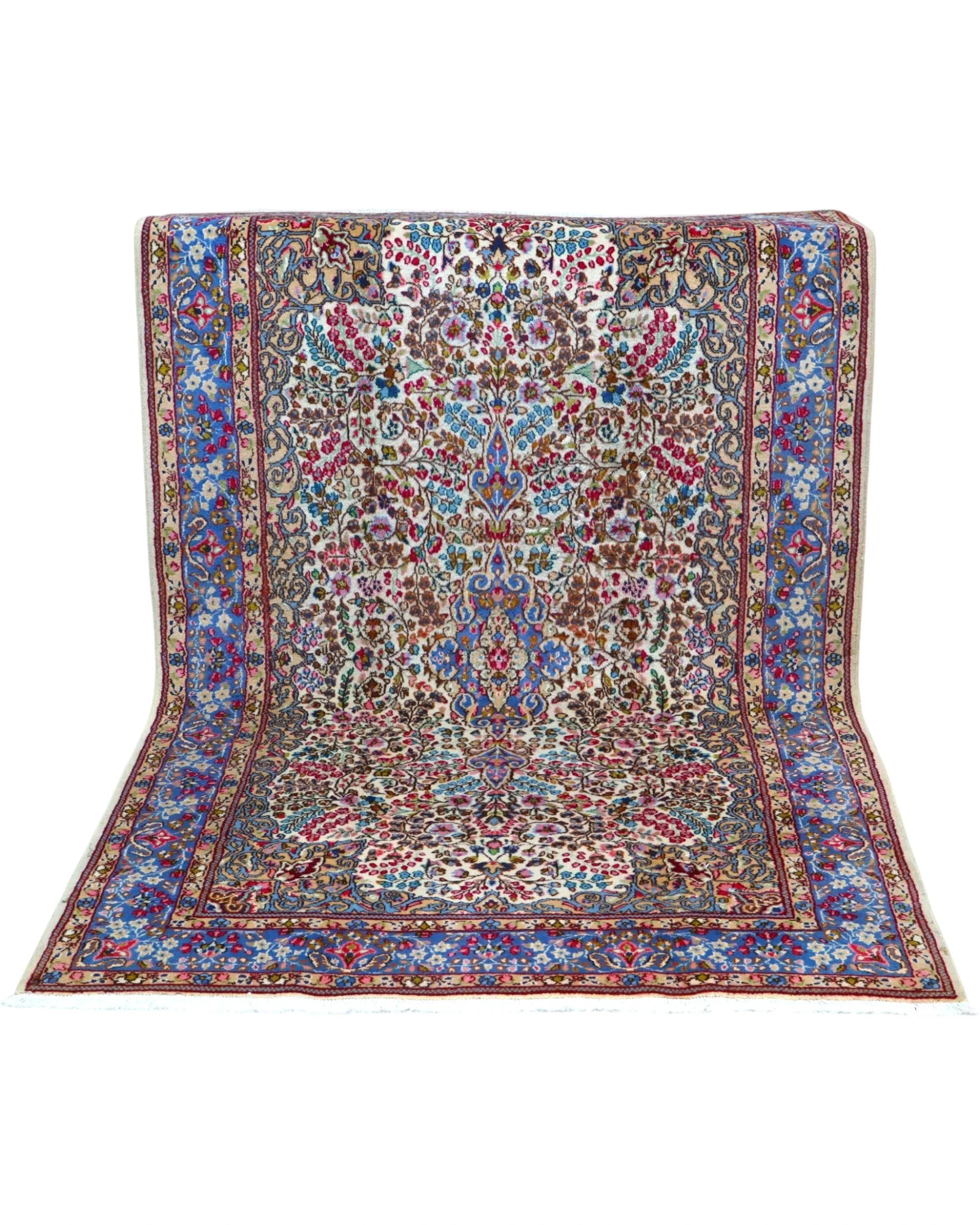 Kerman Persian Rug — hand-knotted, Wool