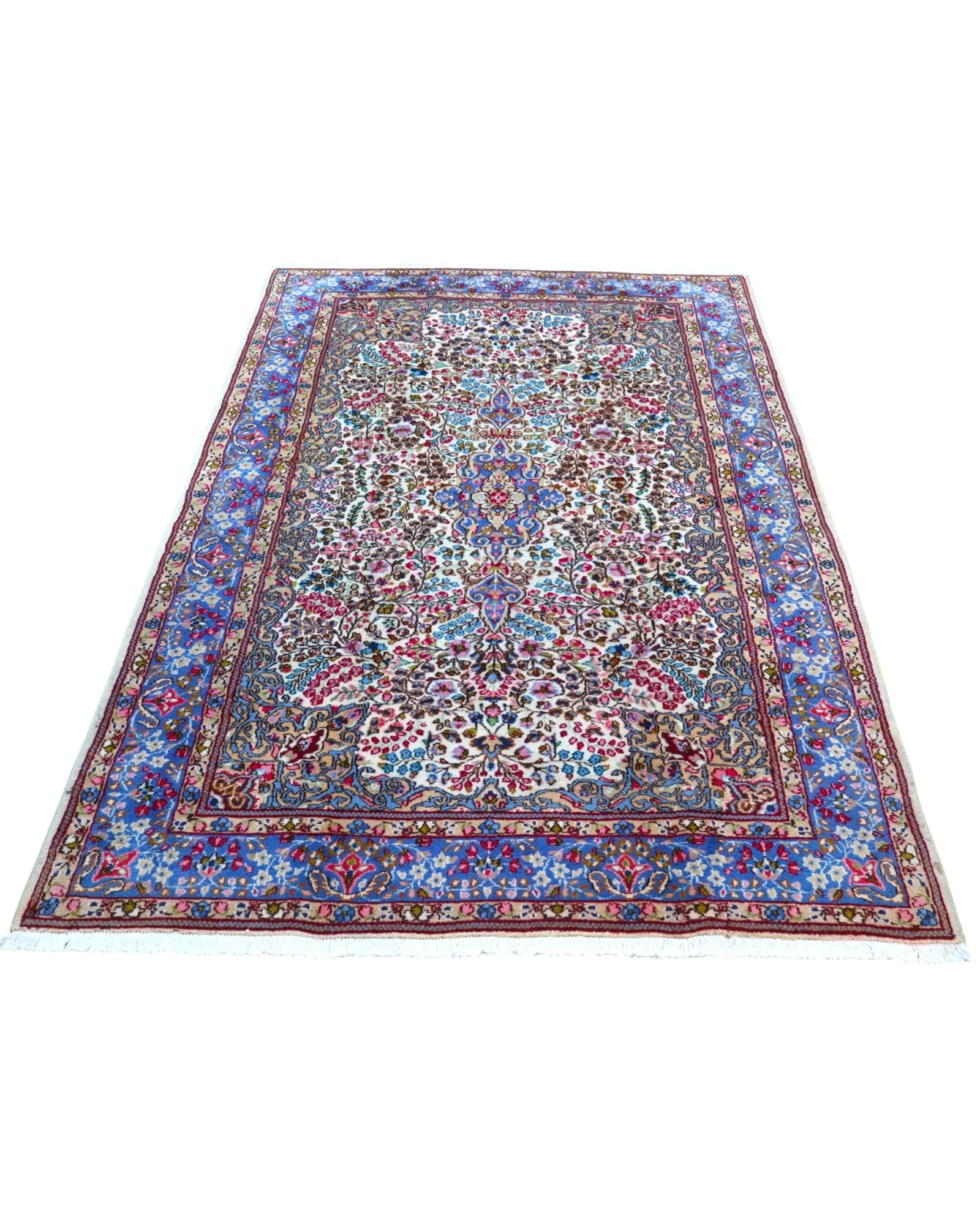 Kerman Persian Rug — hand-knotted, Wool