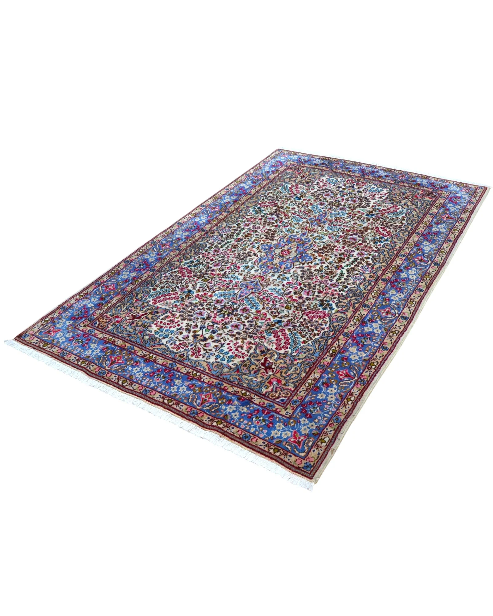 Kerman Persian Rug — hand-knotted, Wool