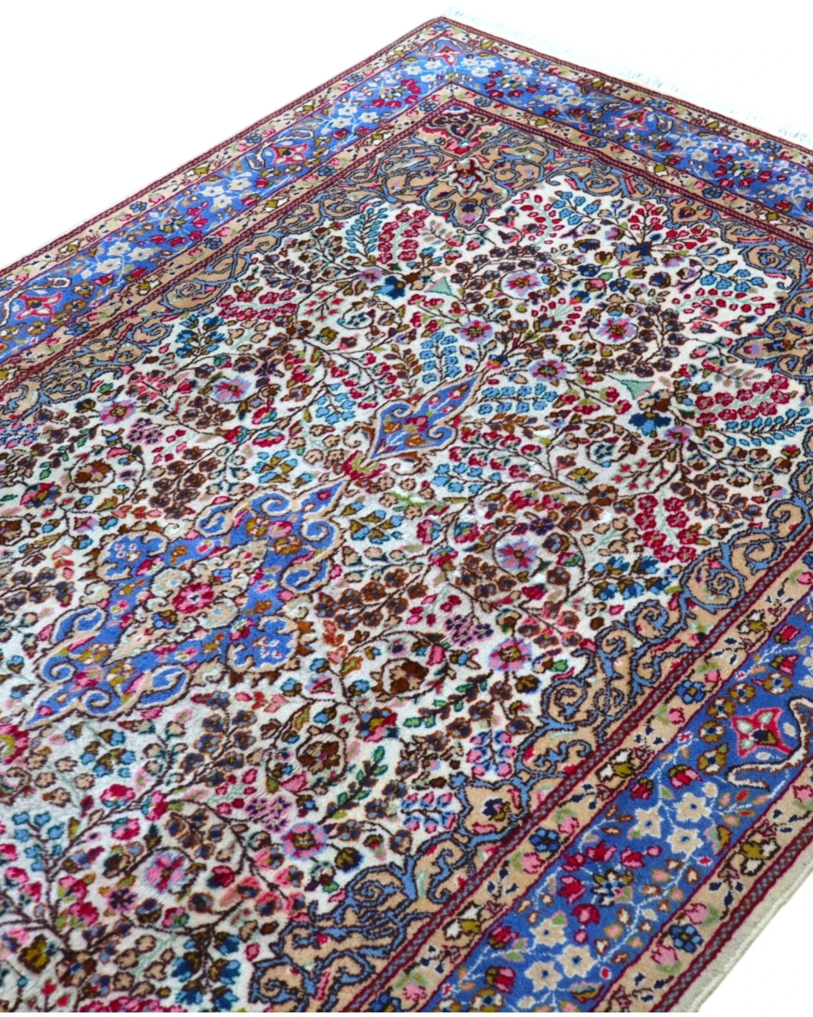 Kerman Persian Rug — hand-knotted, Wool