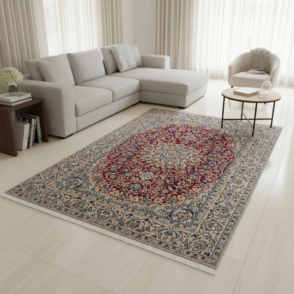 Nain Persian Rug — hand-knotted, 261 × 151 cm, Wool