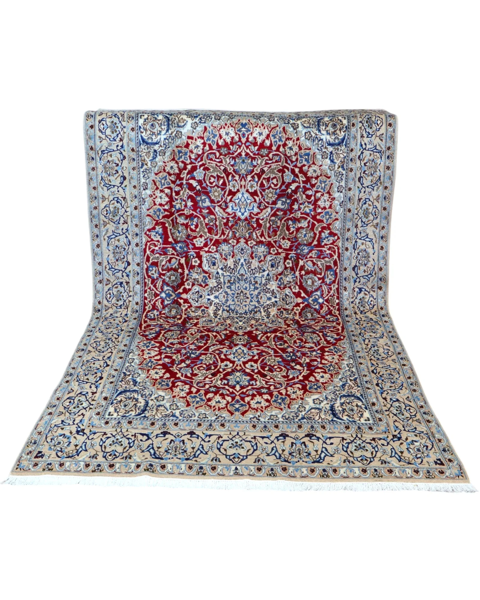 Nain Persian Rug — hand-knotted, 261 × 151 cm, Wool