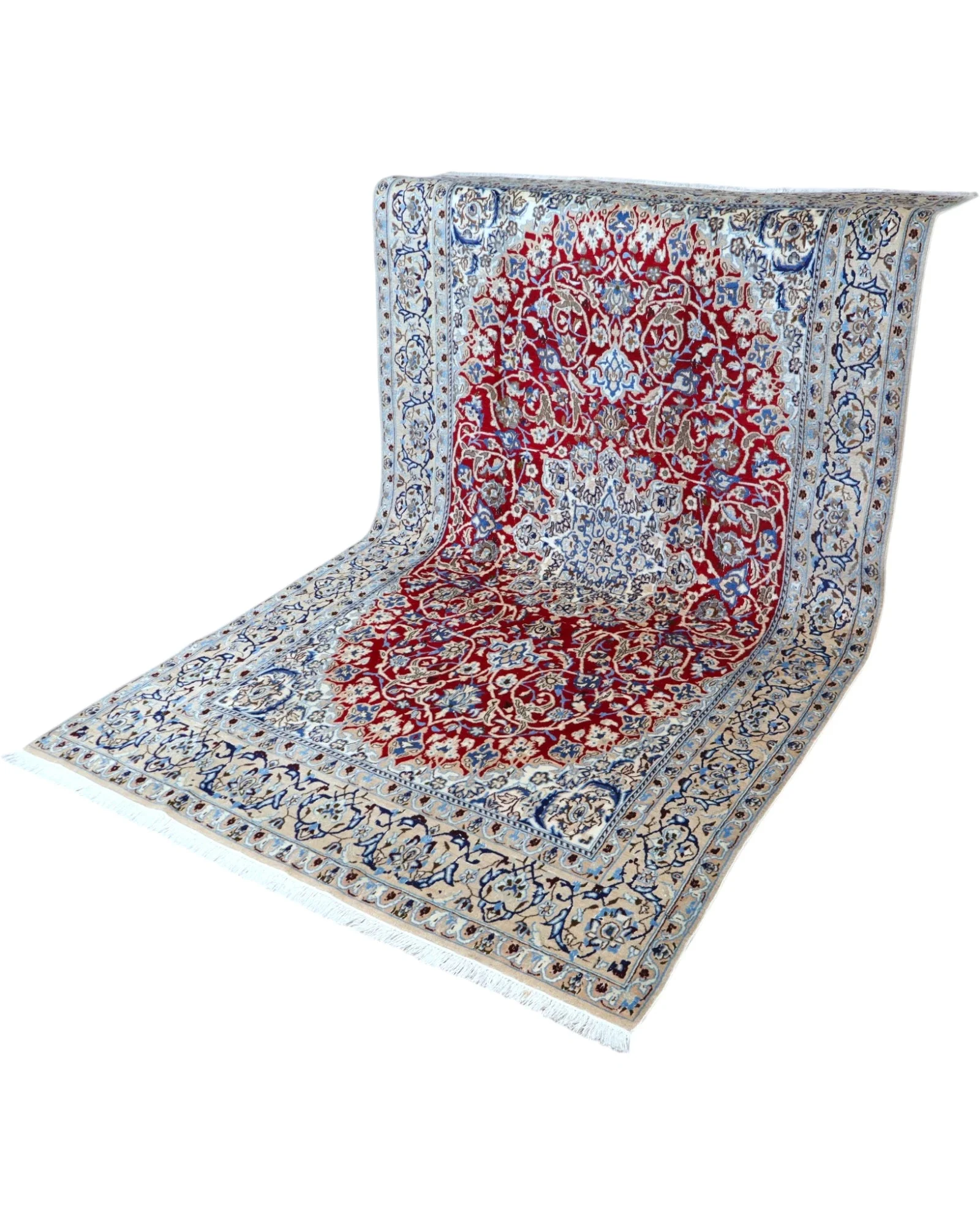 Nain Persian Rug — hand-knotted, 261 × 151 cm, Wool