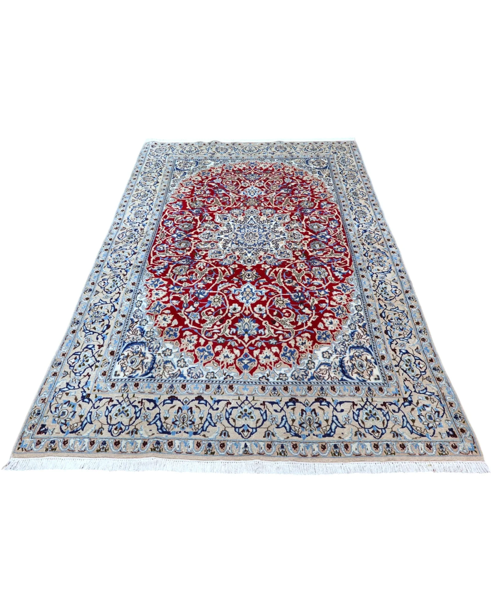 Nain Persian Rug — hand-knotted, 261 × 151 cm, Wool