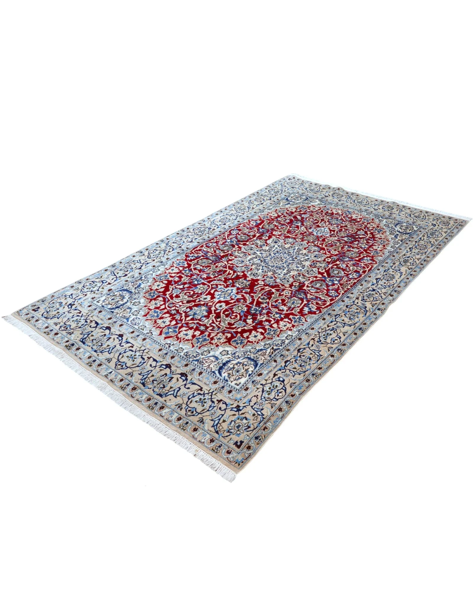 Nain Persian Rug — hand-knotted, 261 × 151 cm, Wool