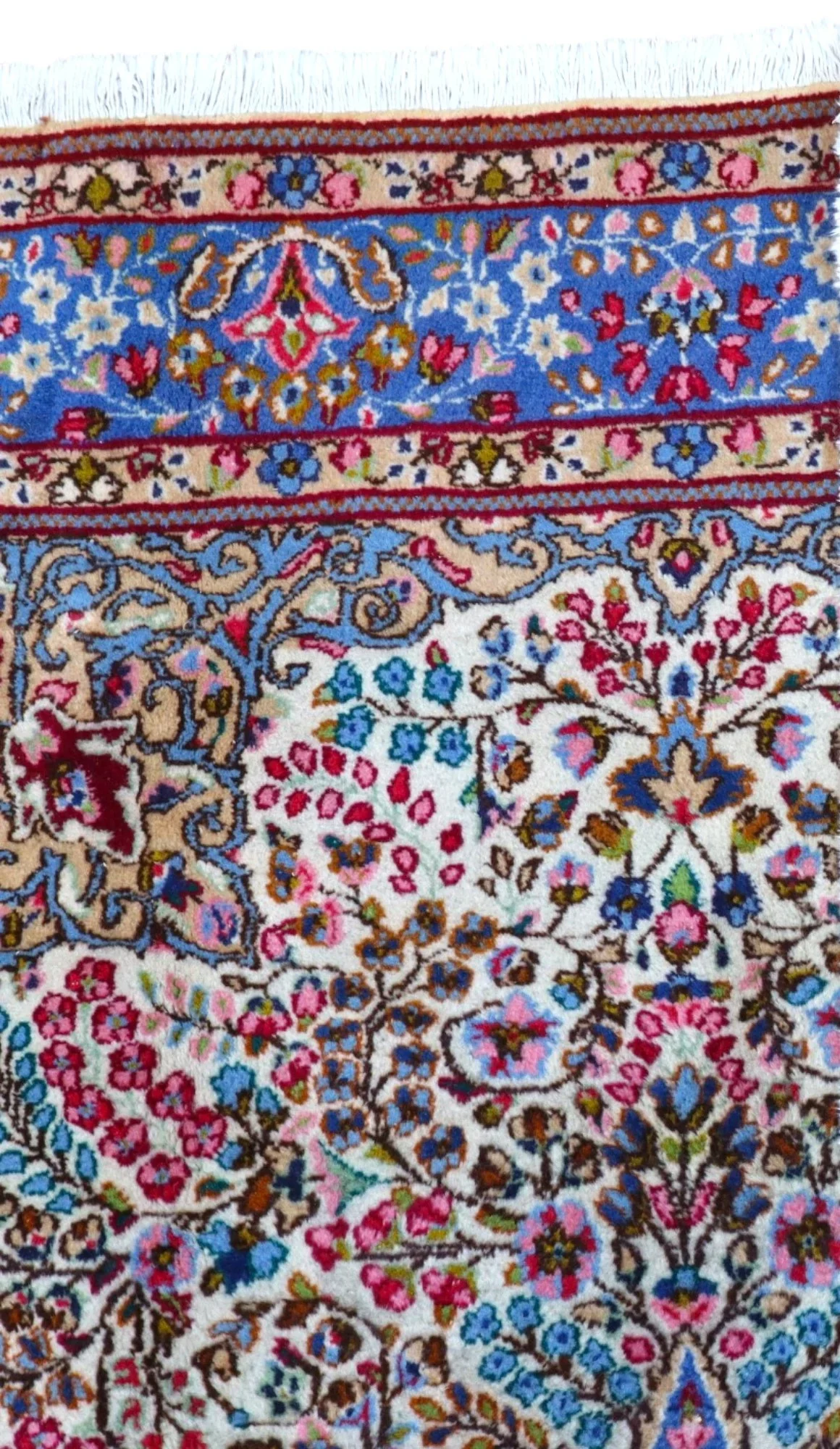 Kerman Persian Rug — hand-knotted, Wool