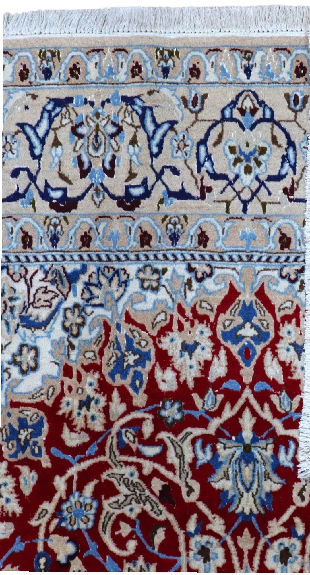 Nain Persian Rug — hand-knotted, 261 × 151 cm, Wool