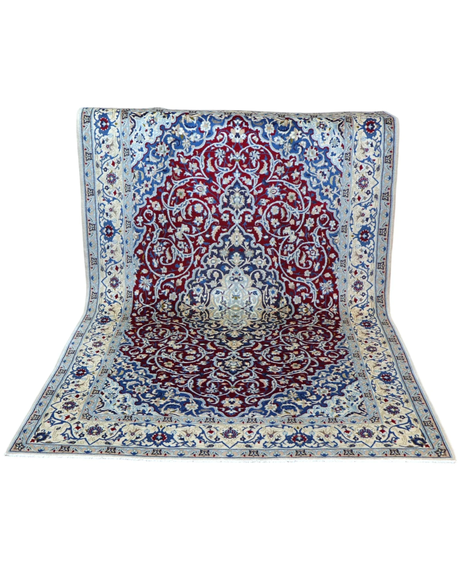 Nain Persian Rug — hand-knotted, 257 × 161 cm, Wool