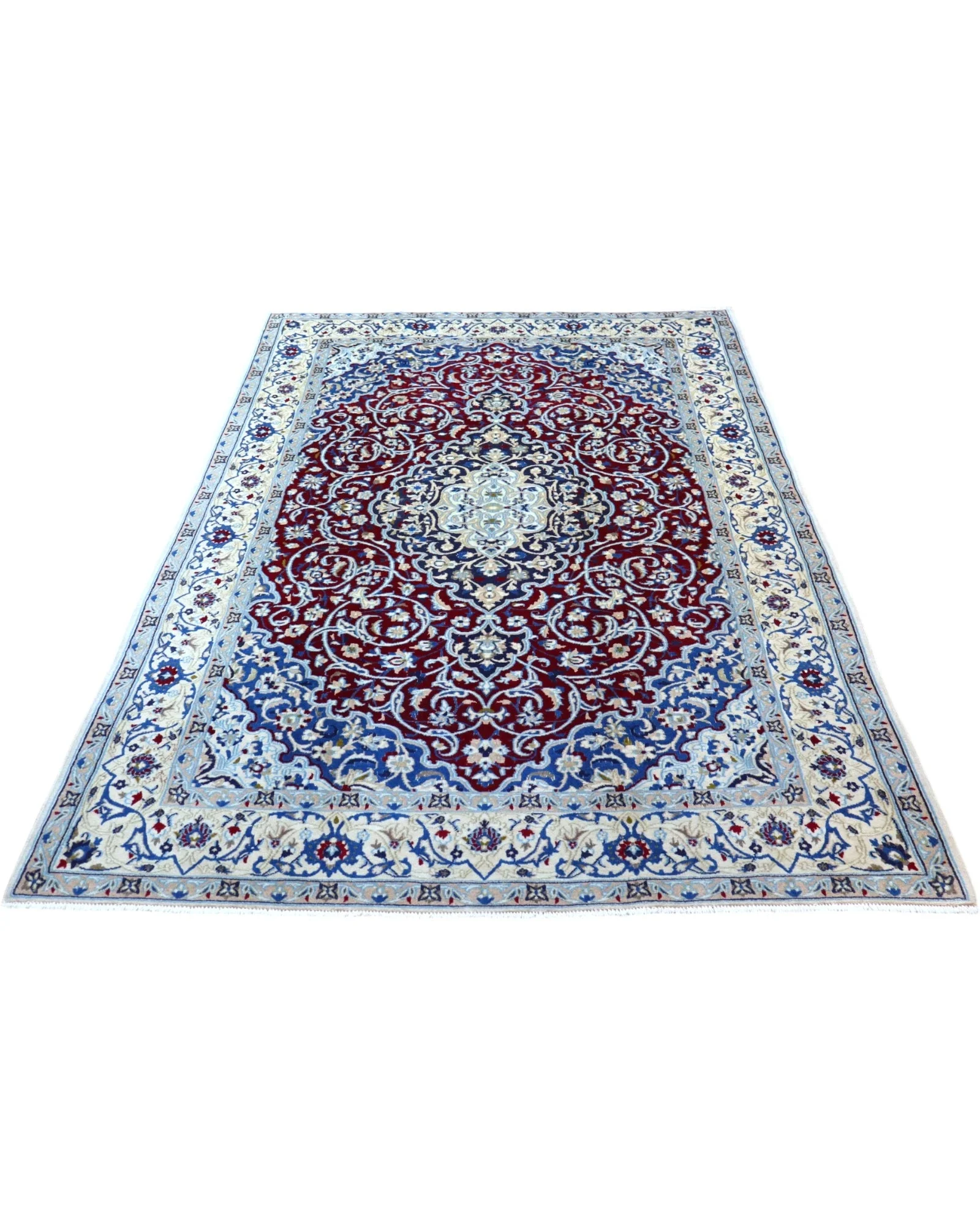 Nain Persian Rug — hand-knotted, 257 × 161 cm, Wool