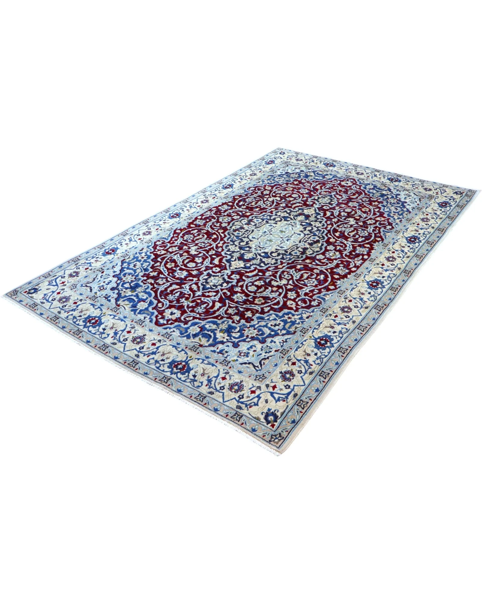 Nain Persian Rug — hand-knotted, 257 × 161 cm, Wool