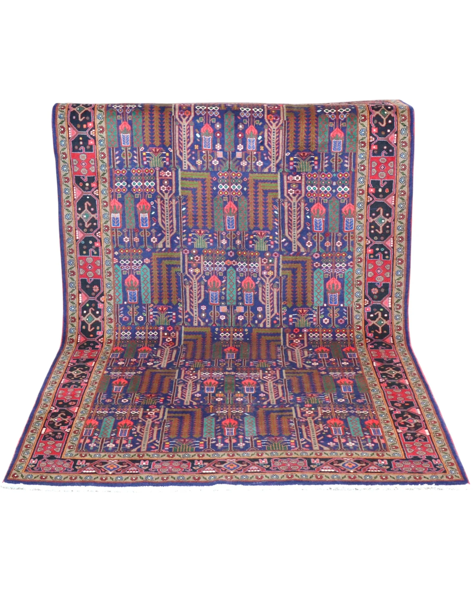 Hand-Knotted Wool Bijar Persian Rug, 254 × 155 cm