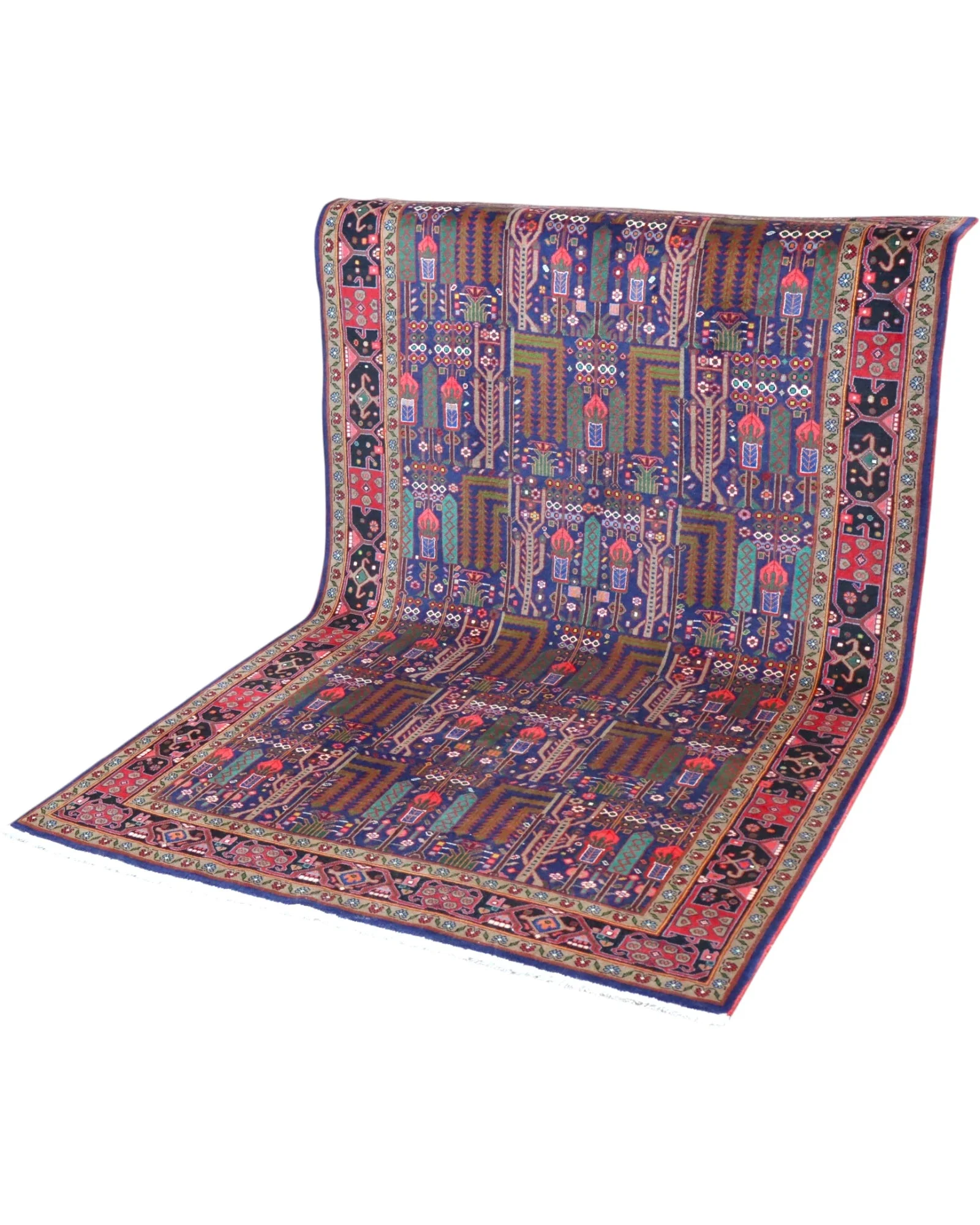 Hand-Knotted Wool Bijar Persian Rug, 254 × 155 cm