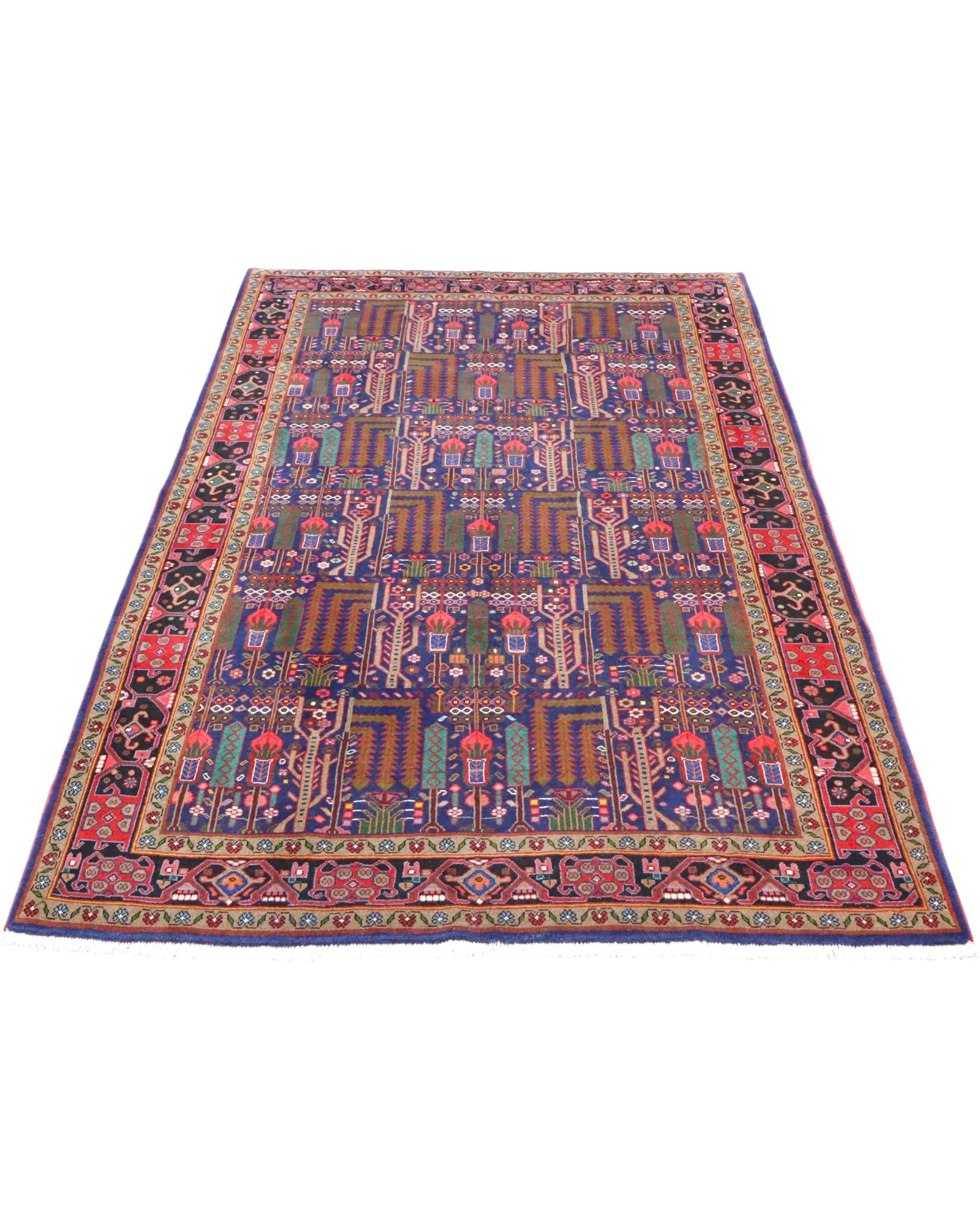 Hand-Knotted Wool Bijar Persian Rug, 254 × 155 cm