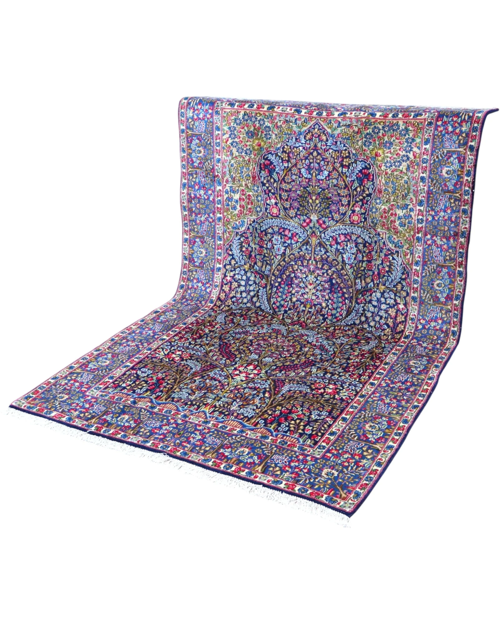 Kerman Persian Rug 247 × 153 cm, Wool, hand-knotted