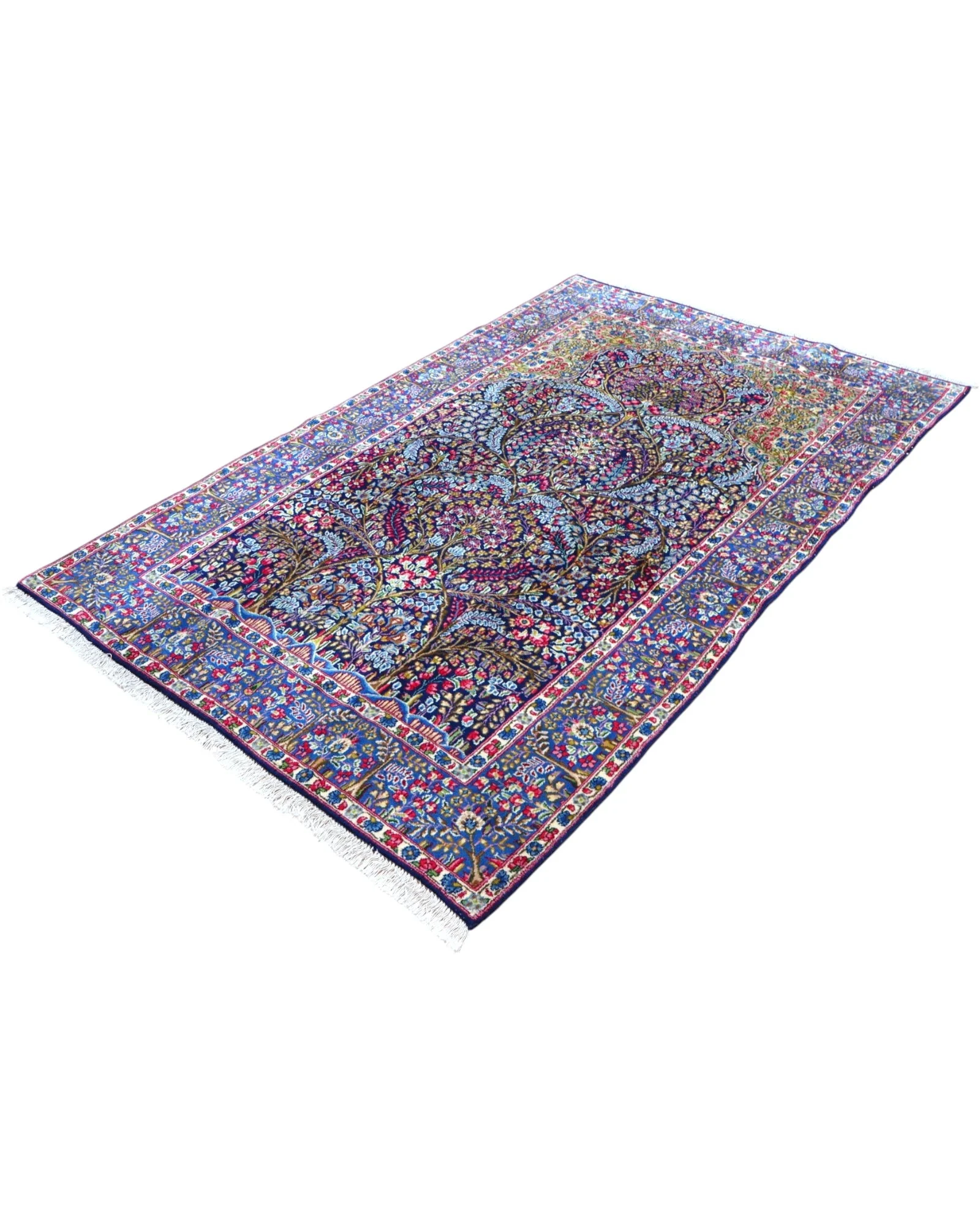 Kerman Persian Rug 247 × 153 cm, Wool, hand-knotted