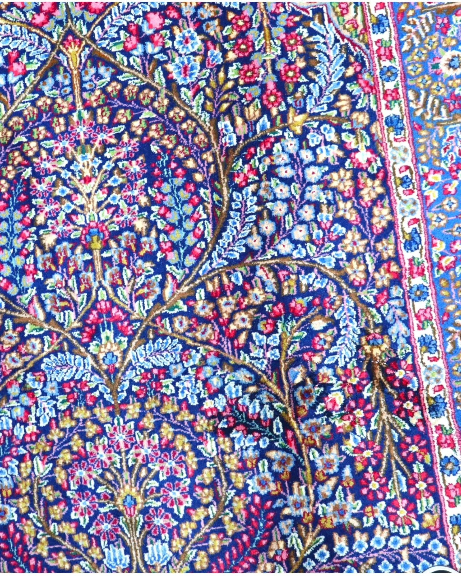 Kerman Persian Rug 247 × 153 cm, Wool, hand-knotted