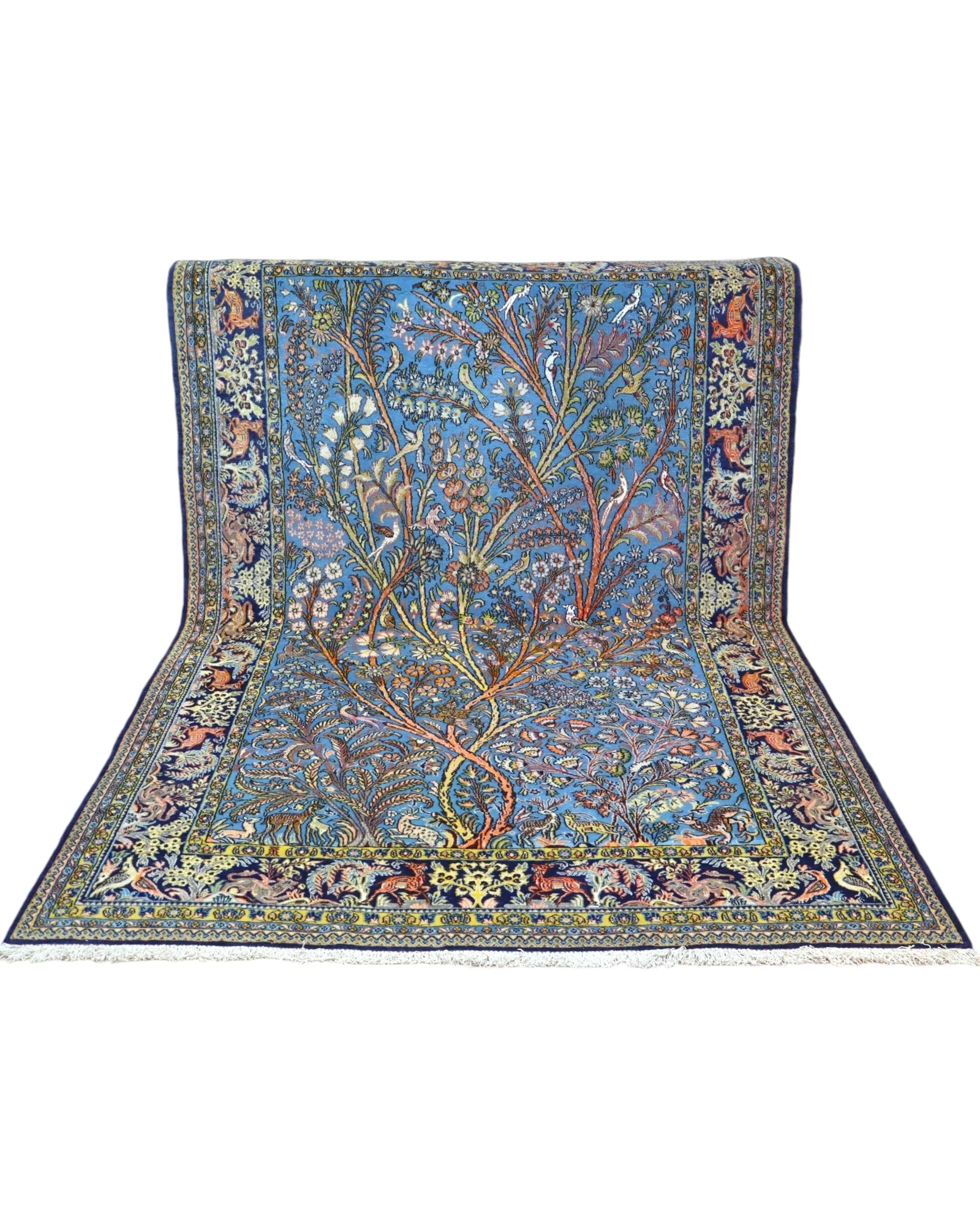 Qom Persian Rug 281 × 180 cm, Wool, hand-knotted
