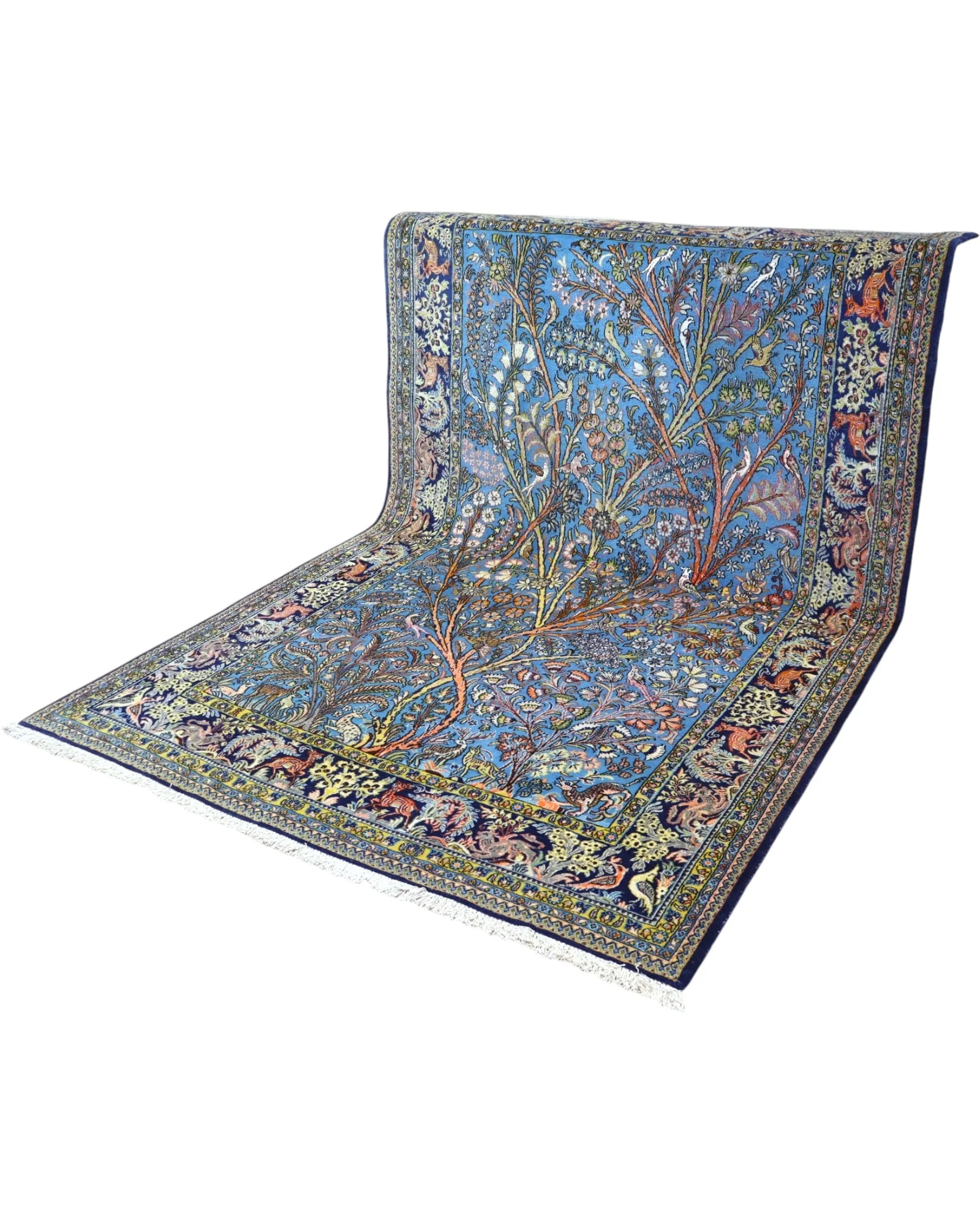 Qom Persian Rug 281 × 180 cm, Wool, hand-knotted